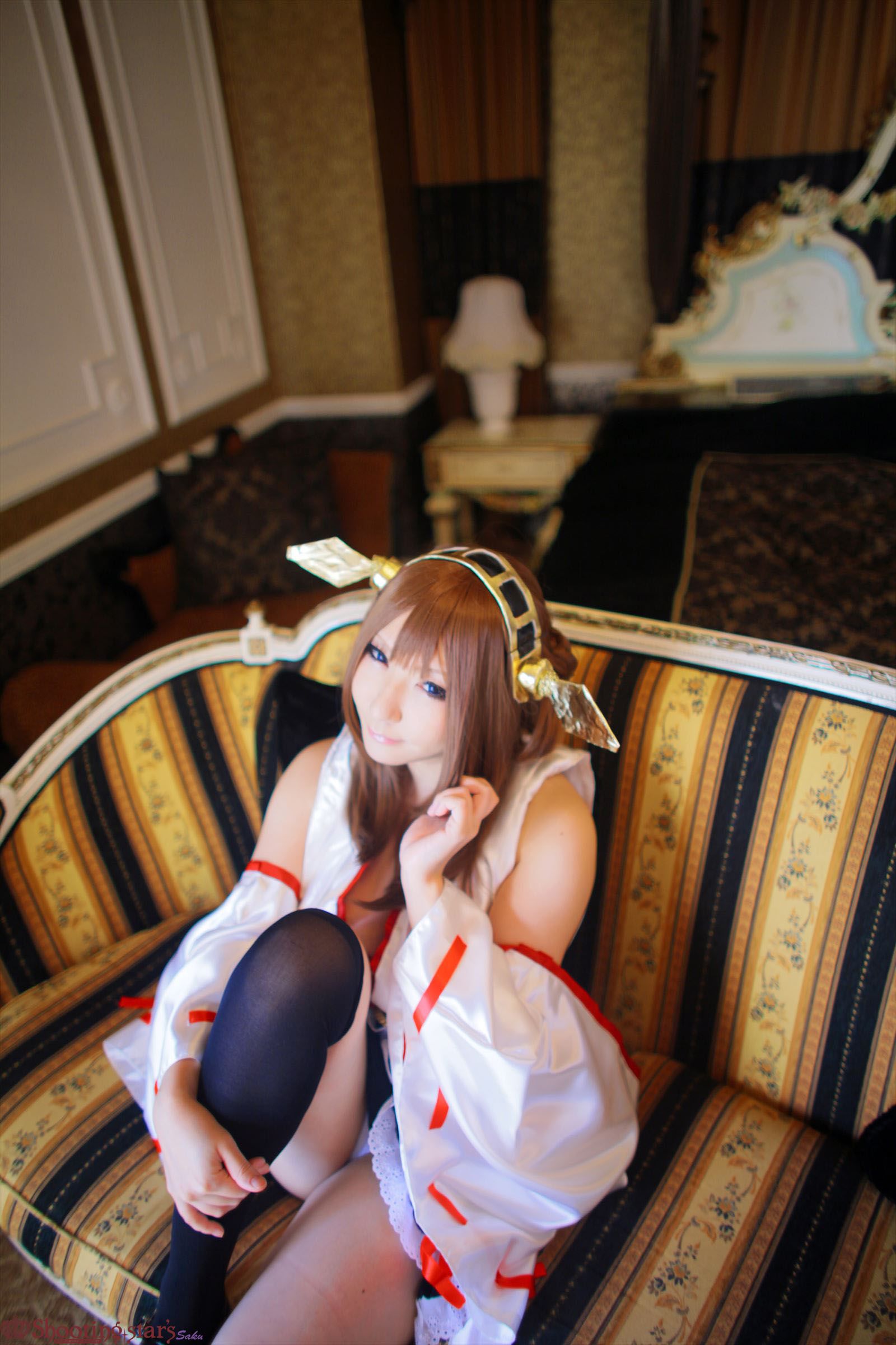 サク Saku Ayaka 《艦隊これくしょん》Kongou(金剛) 第三部-图15