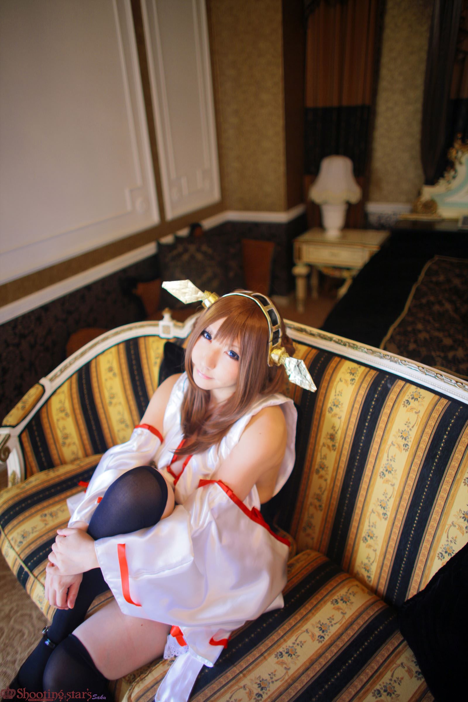 サク Saku Ayaka 《艦隊これくしょん》Kongou(金剛) 第三部-图16