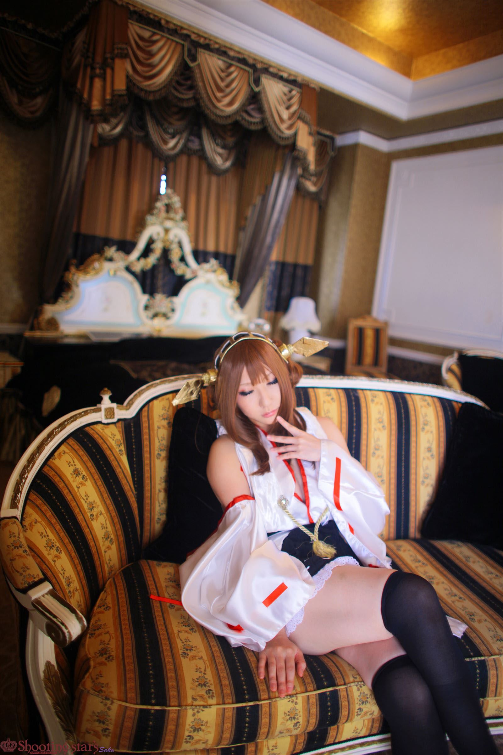 サク Saku Ayaka 《艦隊これくしょん》Kongou(金剛) 第三部-图18