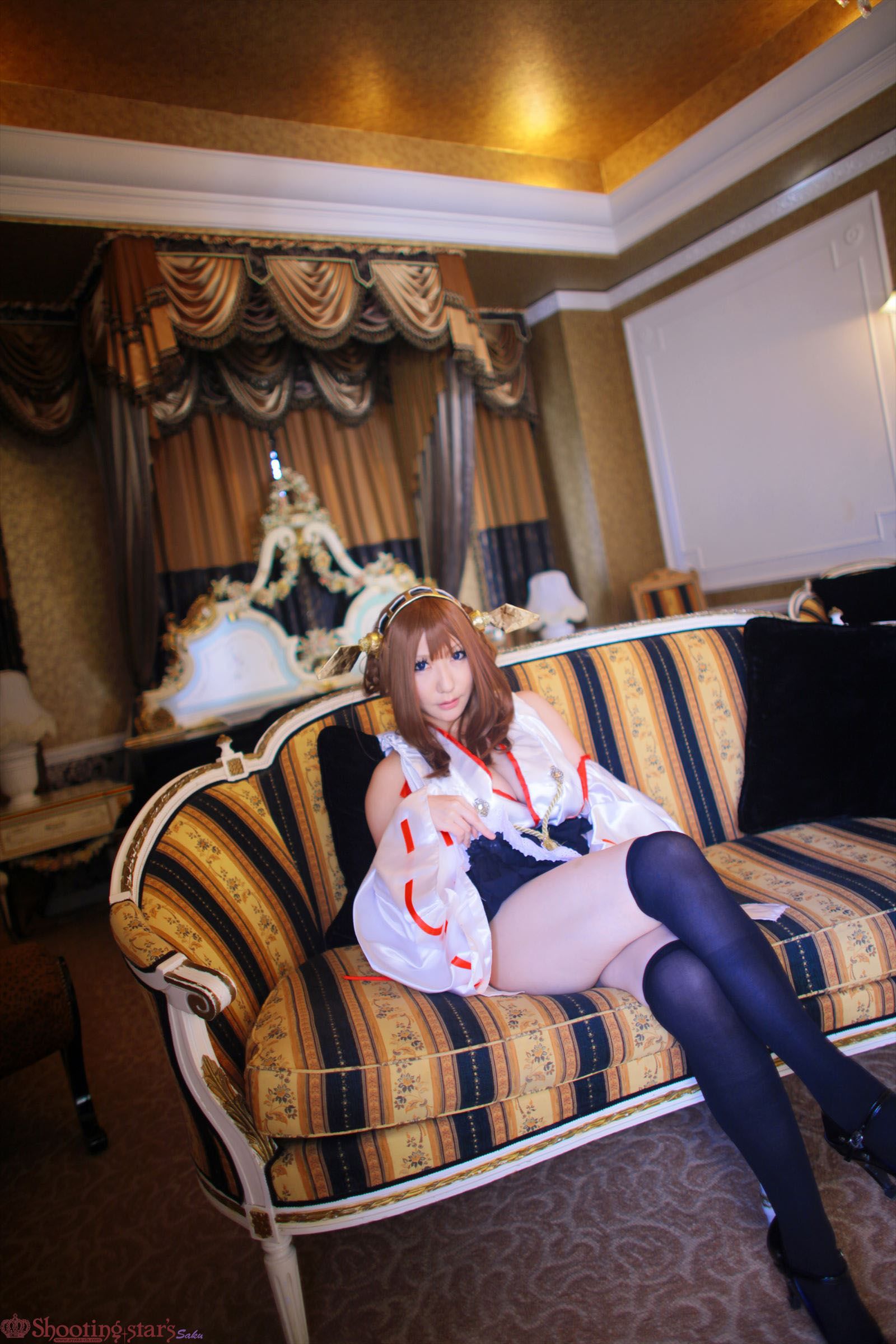 サク Saku Ayaka 《艦隊これくしょん》Kongou(金剛) 第三部-图19