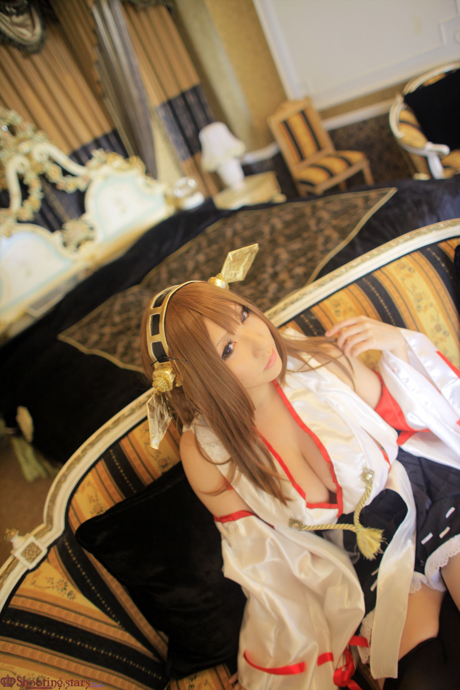 サク Saku Ayaka 《艦隊これくしょん》Kongou(金剛) 第三部-图30