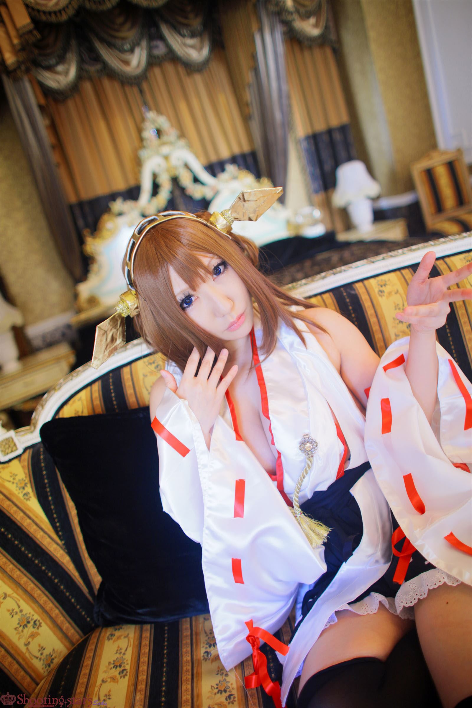 サク Saku Ayaka 《艦隊これくしょん》Kongou(金剛) 第三部-图31