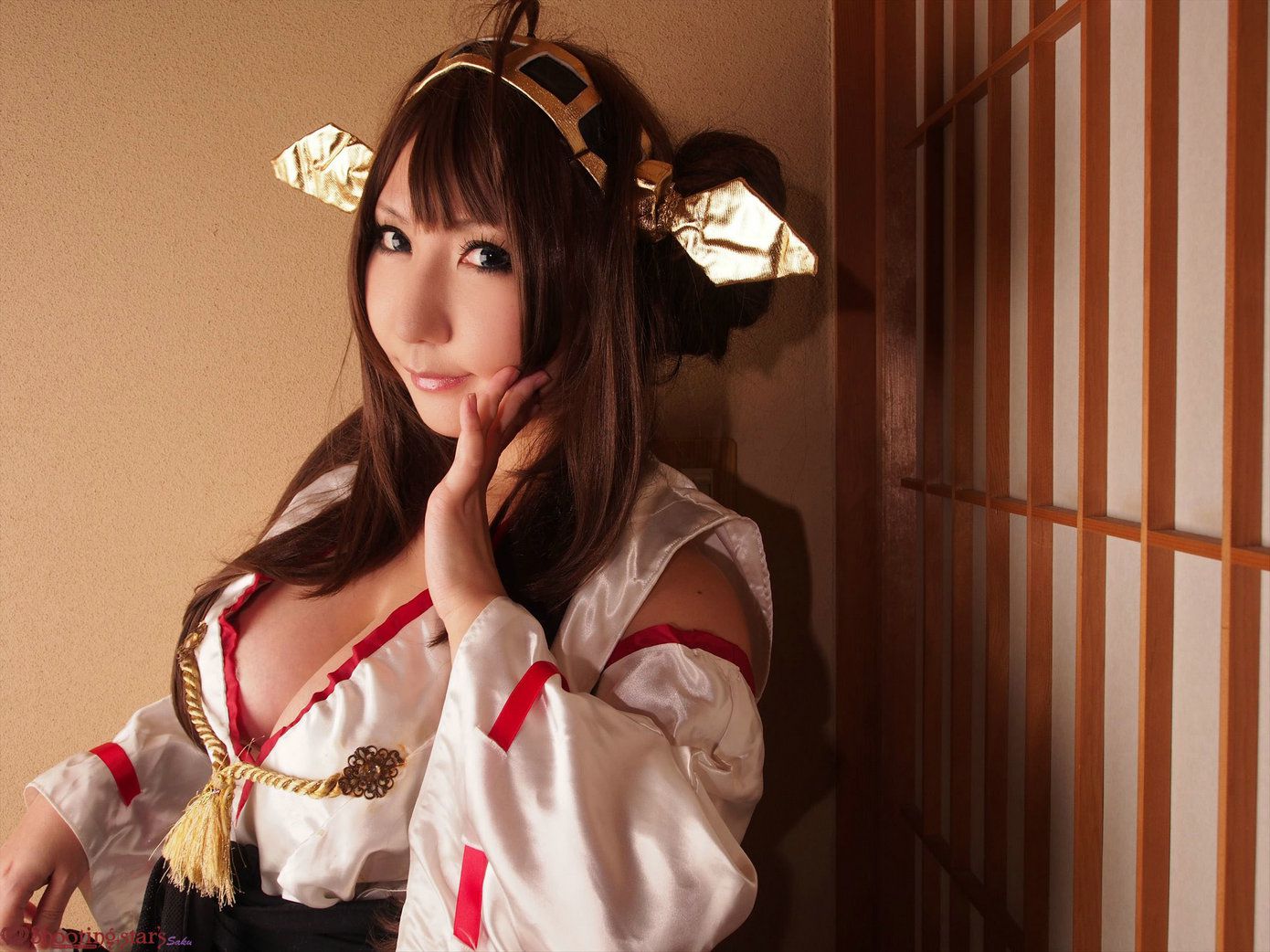 サク Saku Ayaka 《艦隊これくしょん》Kongou(金剛) 第三部-图42