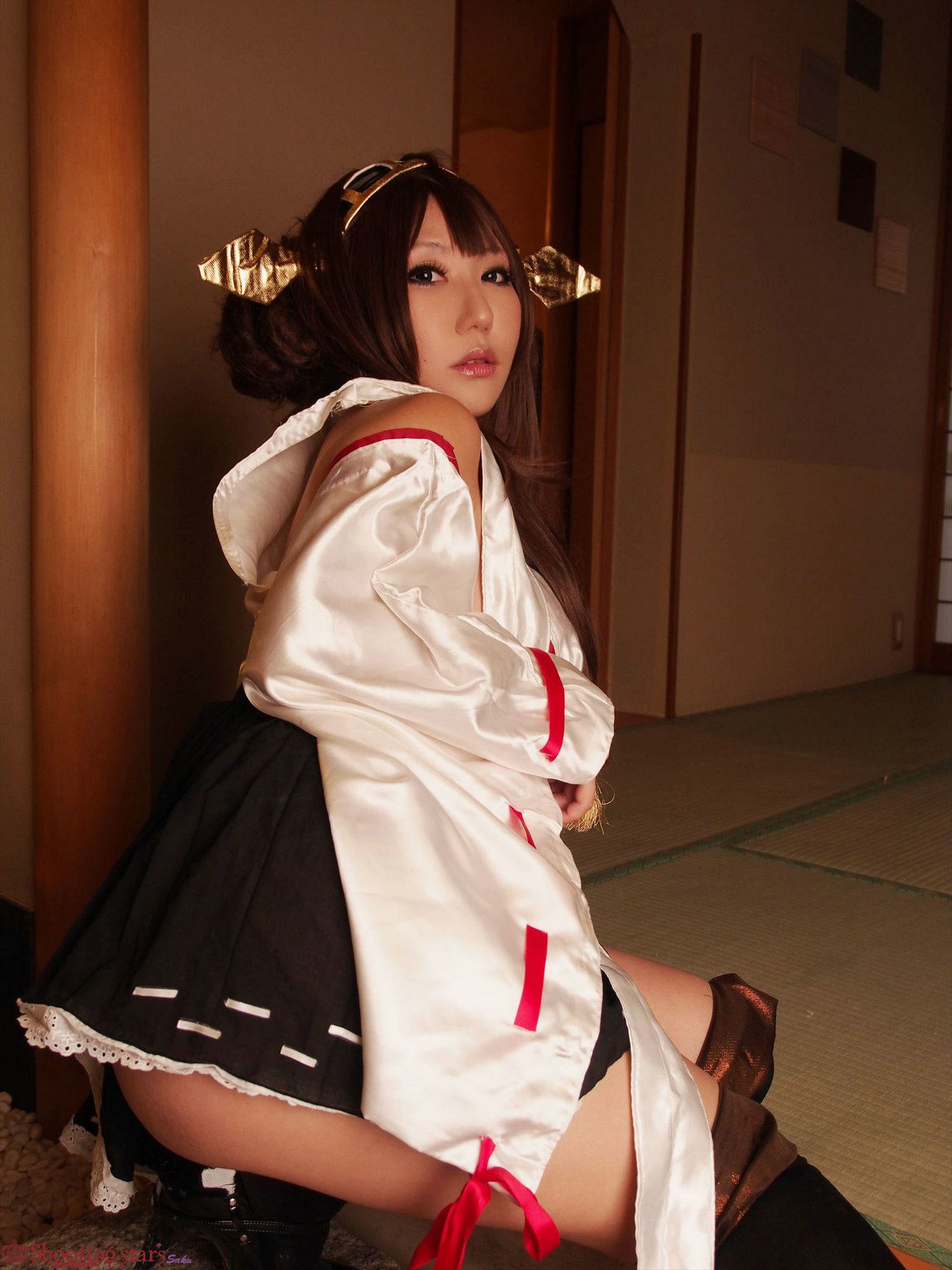 サク Saku Ayaka 《艦隊これくしょん》Kongou(金剛) 第三部-图59