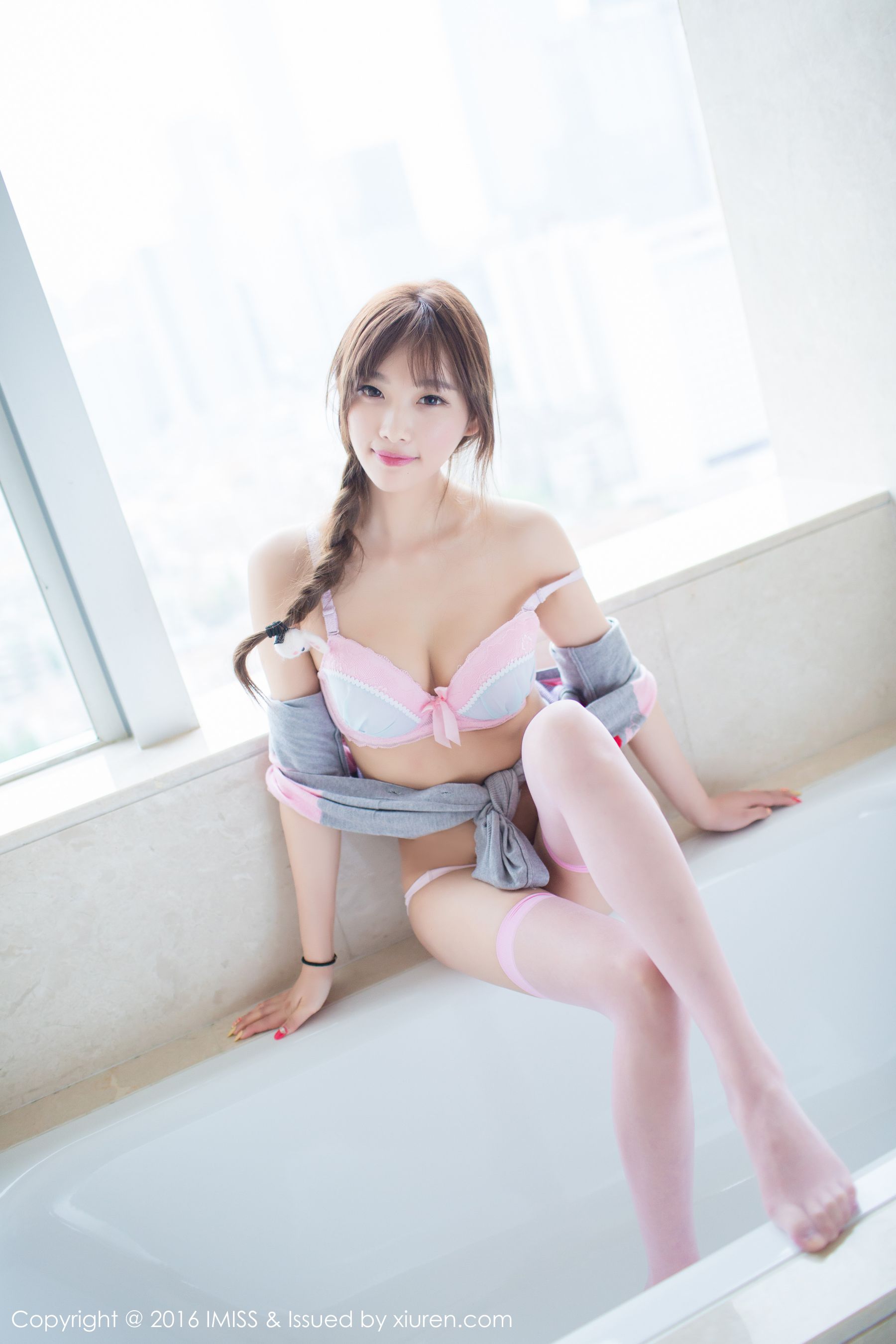 sugar小甜心CC《粉色丝袜+性感内衣》  Vol.100-图17