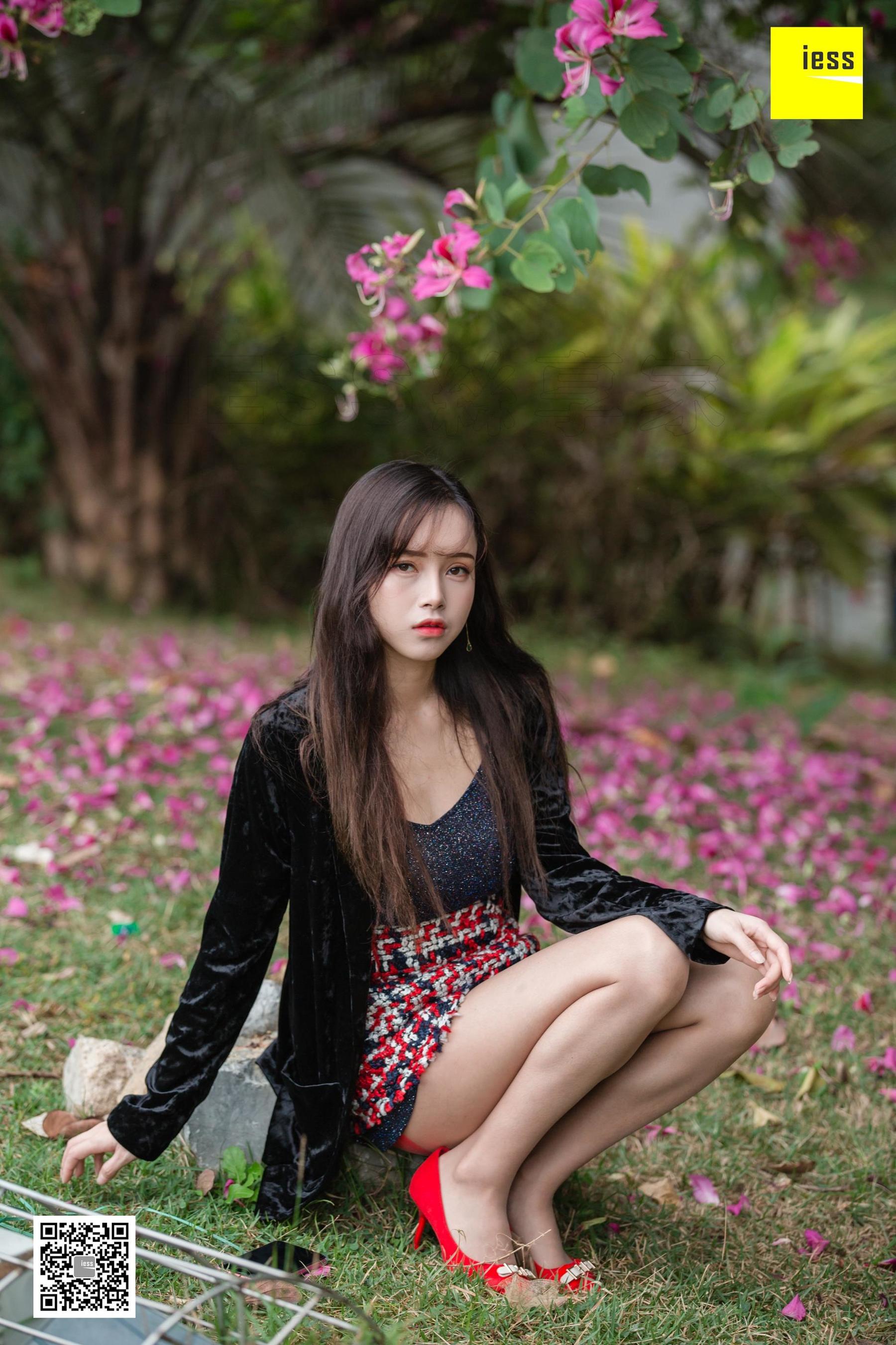 模特 小羽 《花丛中的小羽》-图48
