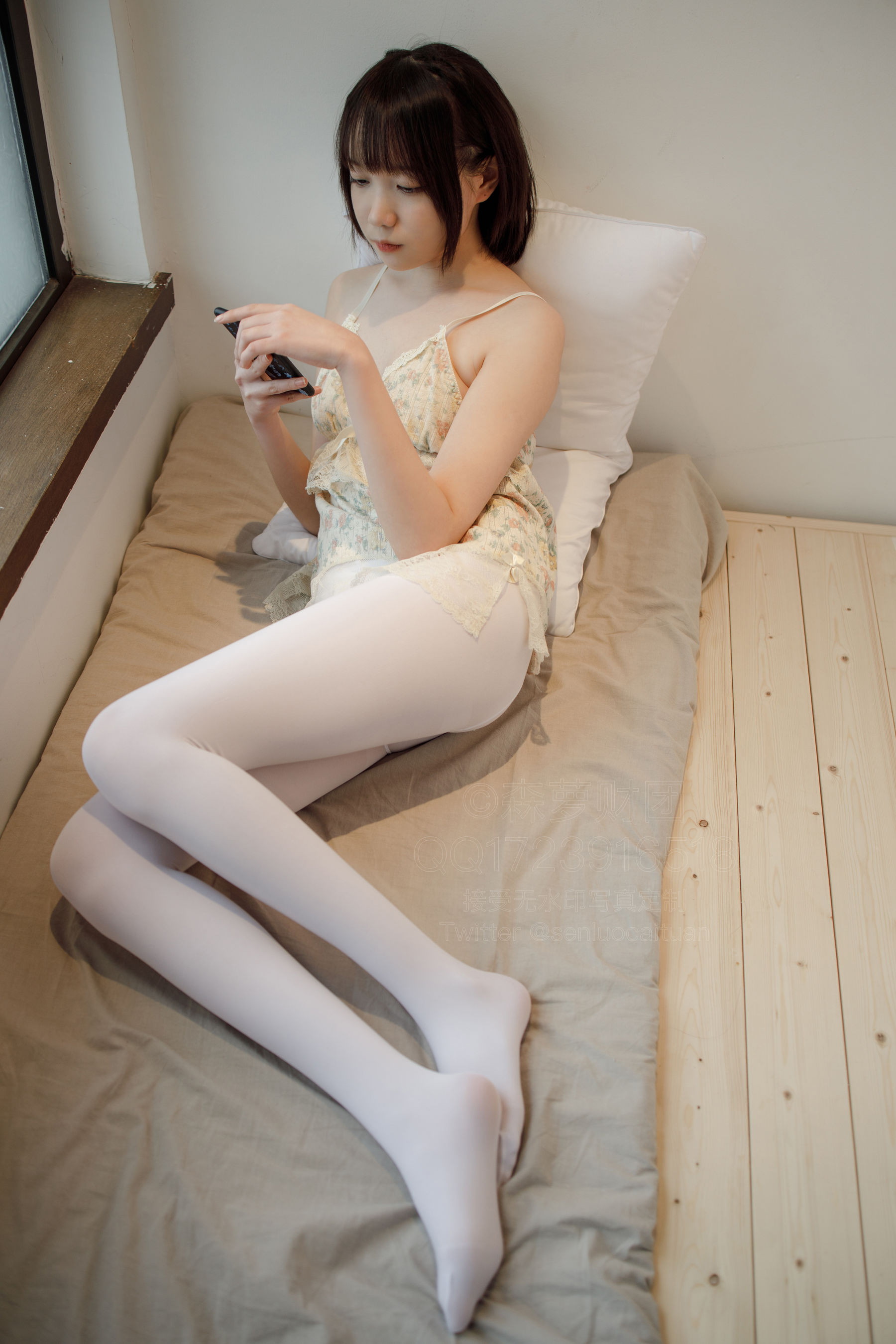 吊带短裙50D白丝-图34