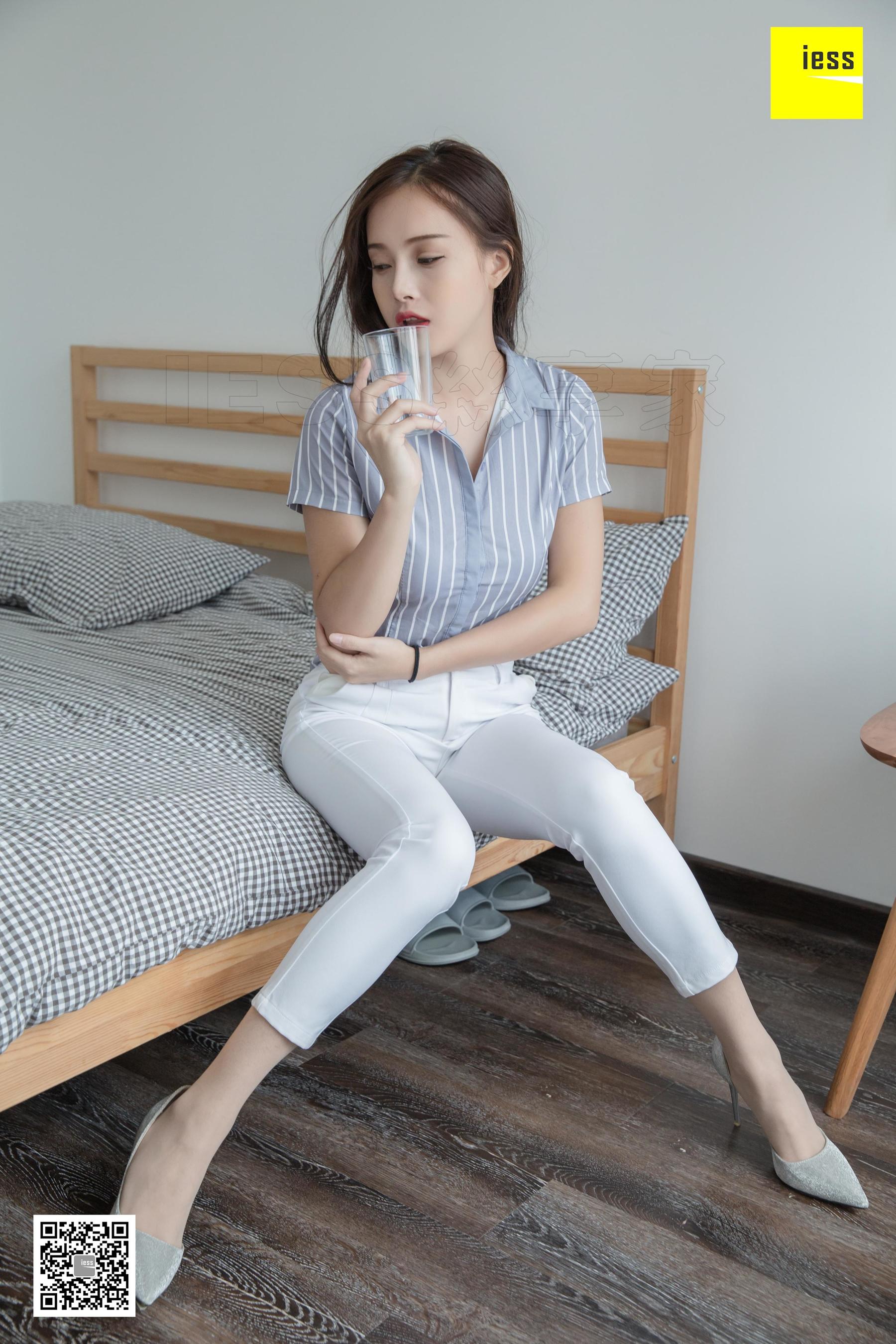 模特：小羽 《小羽OL白长裤》-图40