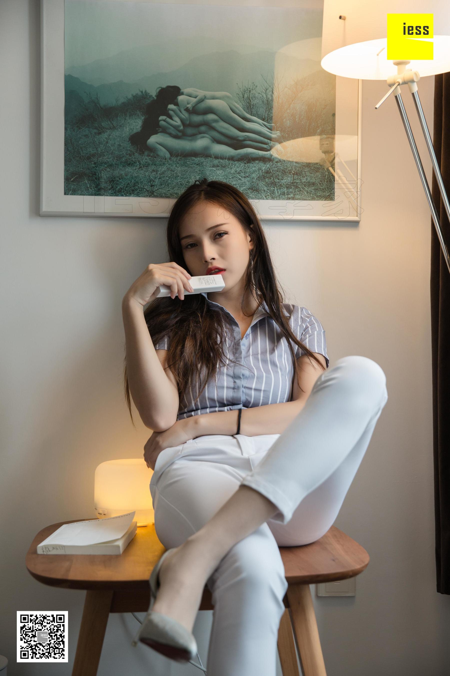 模特：小羽 《小羽OL白长裤》-图75