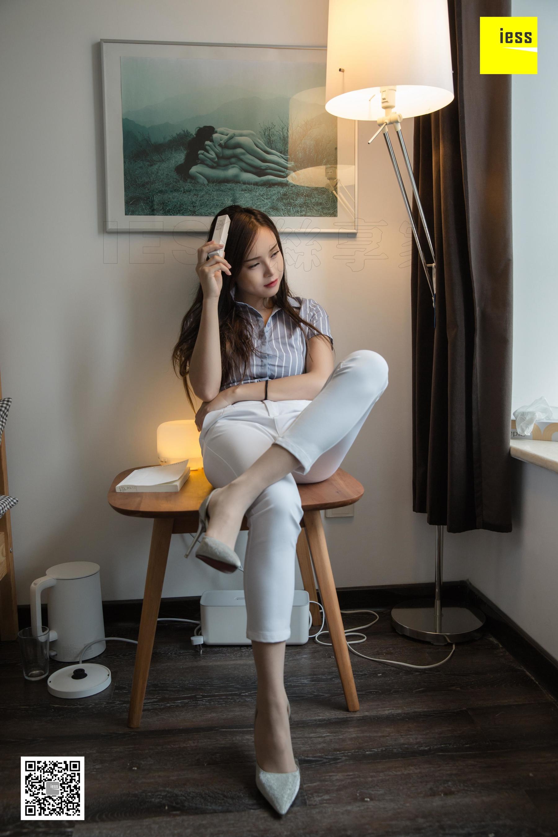 模特：小羽 《小羽OL白长裤》-图78