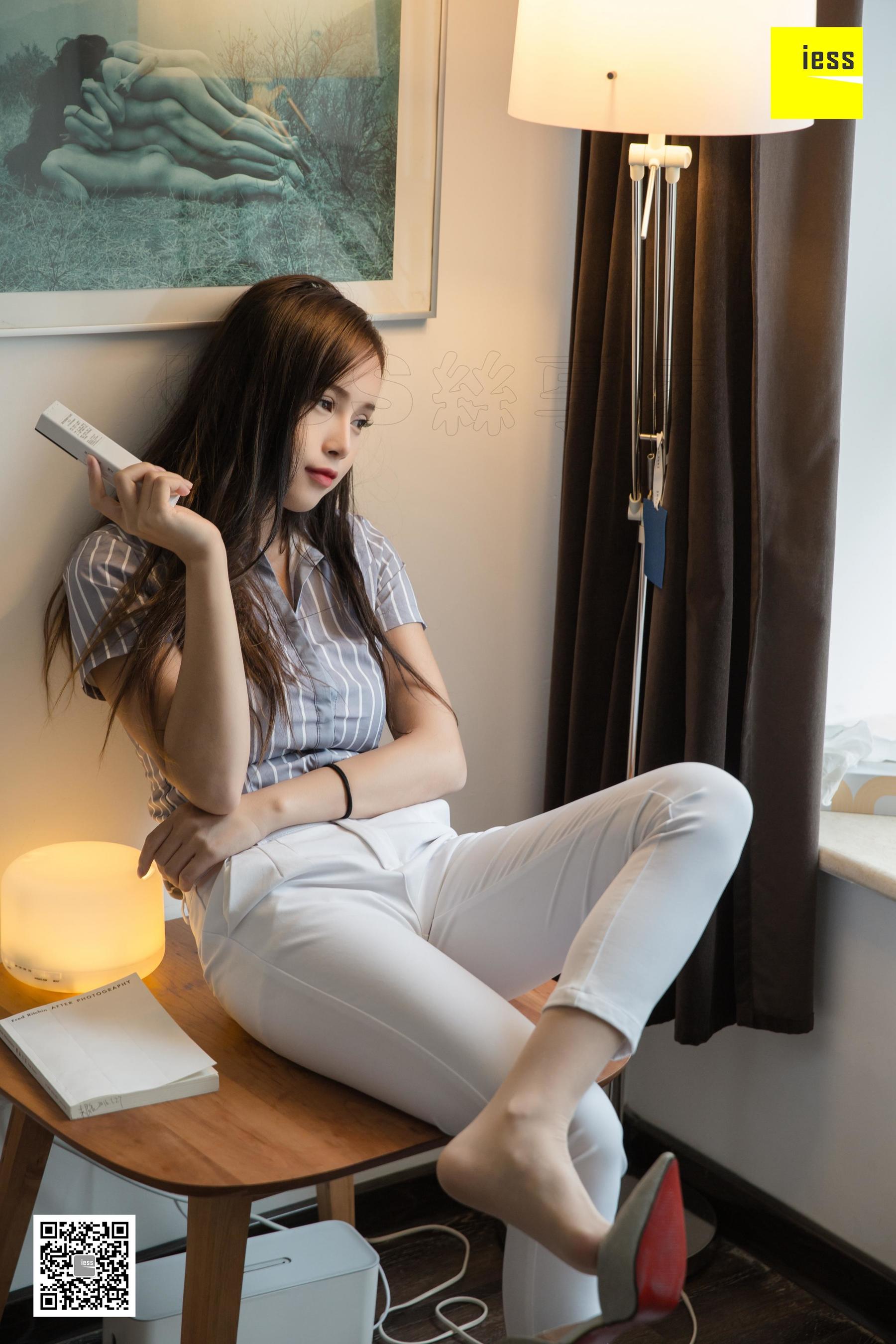 模特：小羽 《小羽OL白长裤》-图81