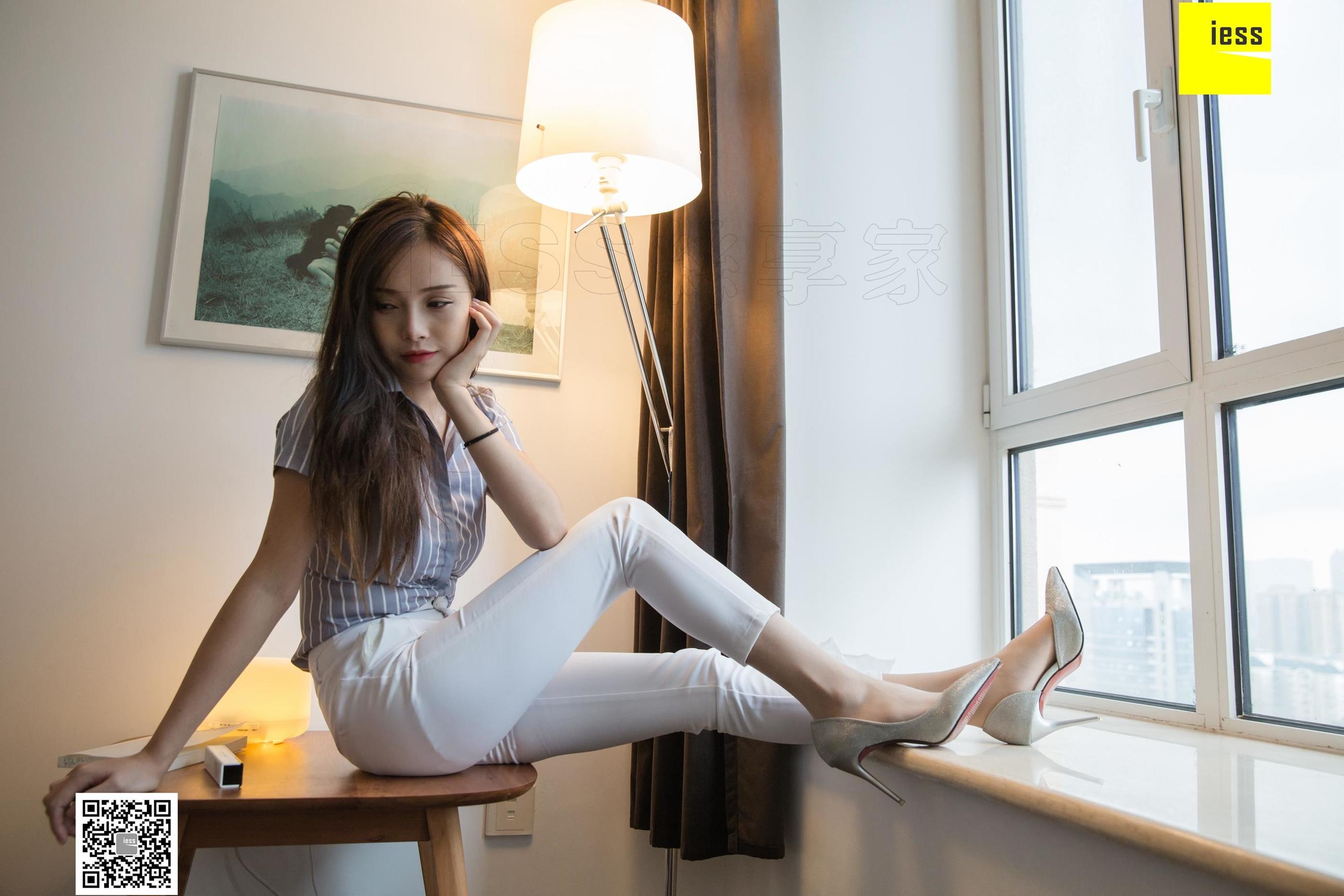 模特：小羽 《小羽OL白长裤》-图90