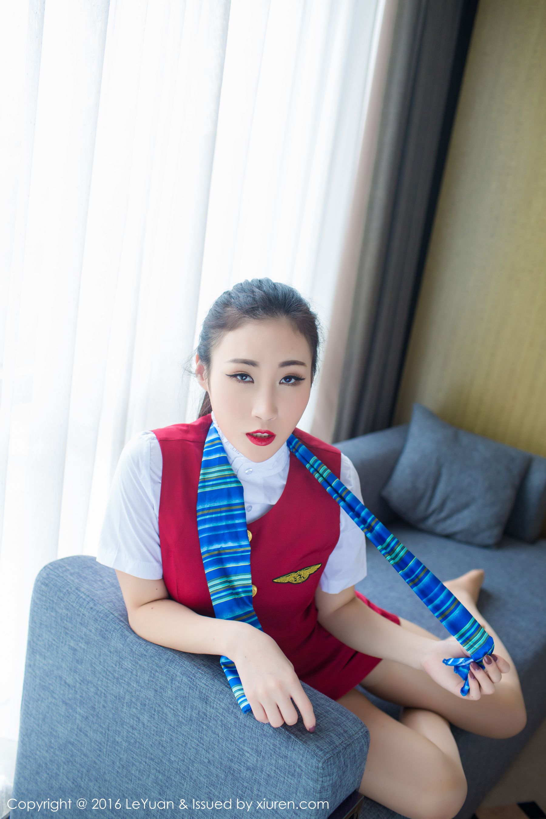 Wendy智秀《空姐制服+诱惑丝袜》  Vol.021-图9