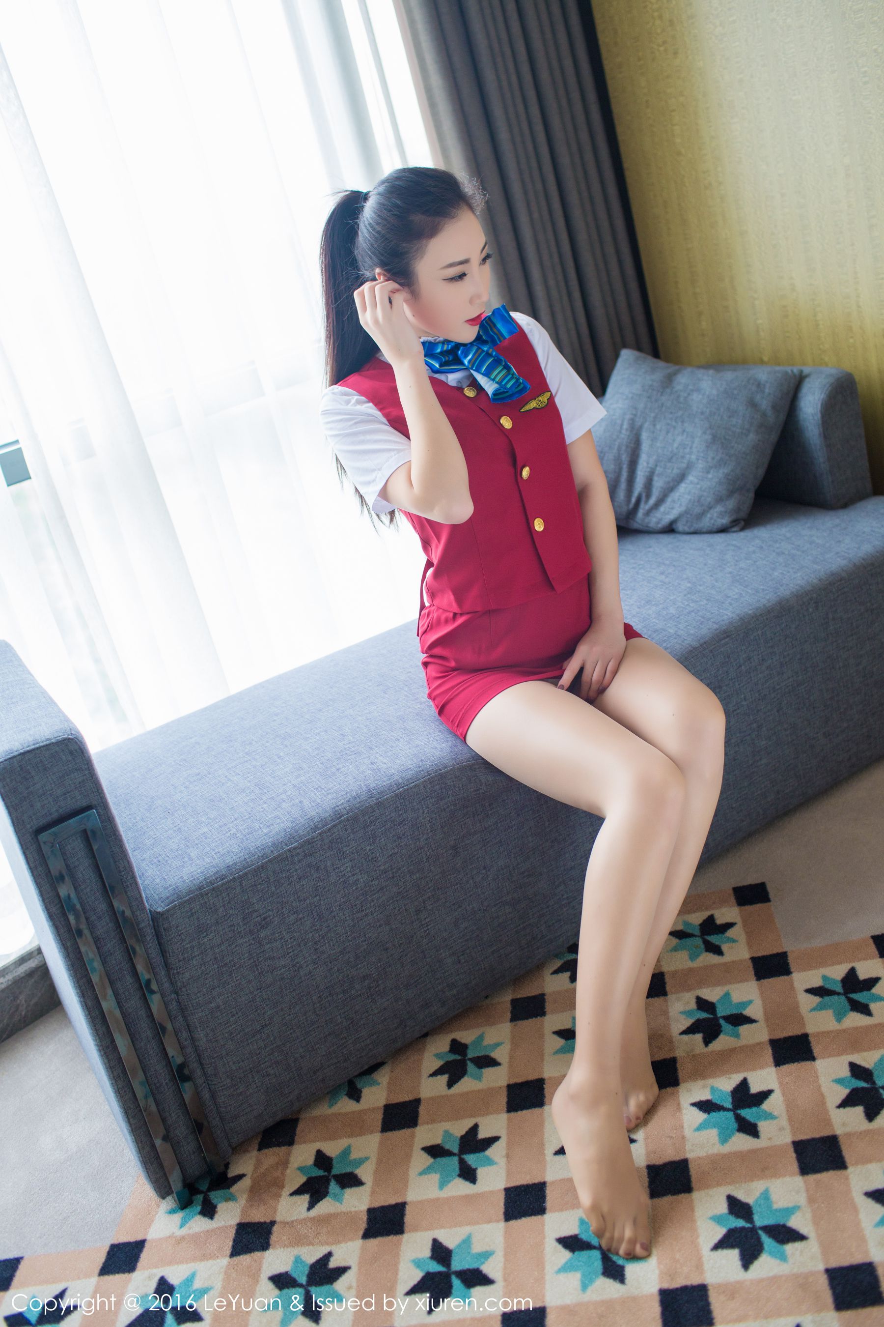 Wendy智秀《空姐制服+诱惑丝袜》  Vol.021-图1