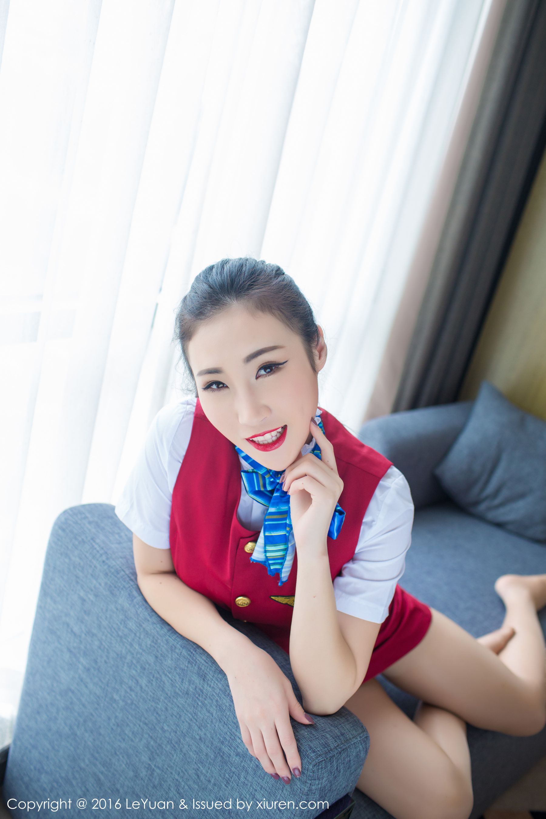 Wendy智秀《空姐制服+诱惑丝袜》  Vol.021-图8