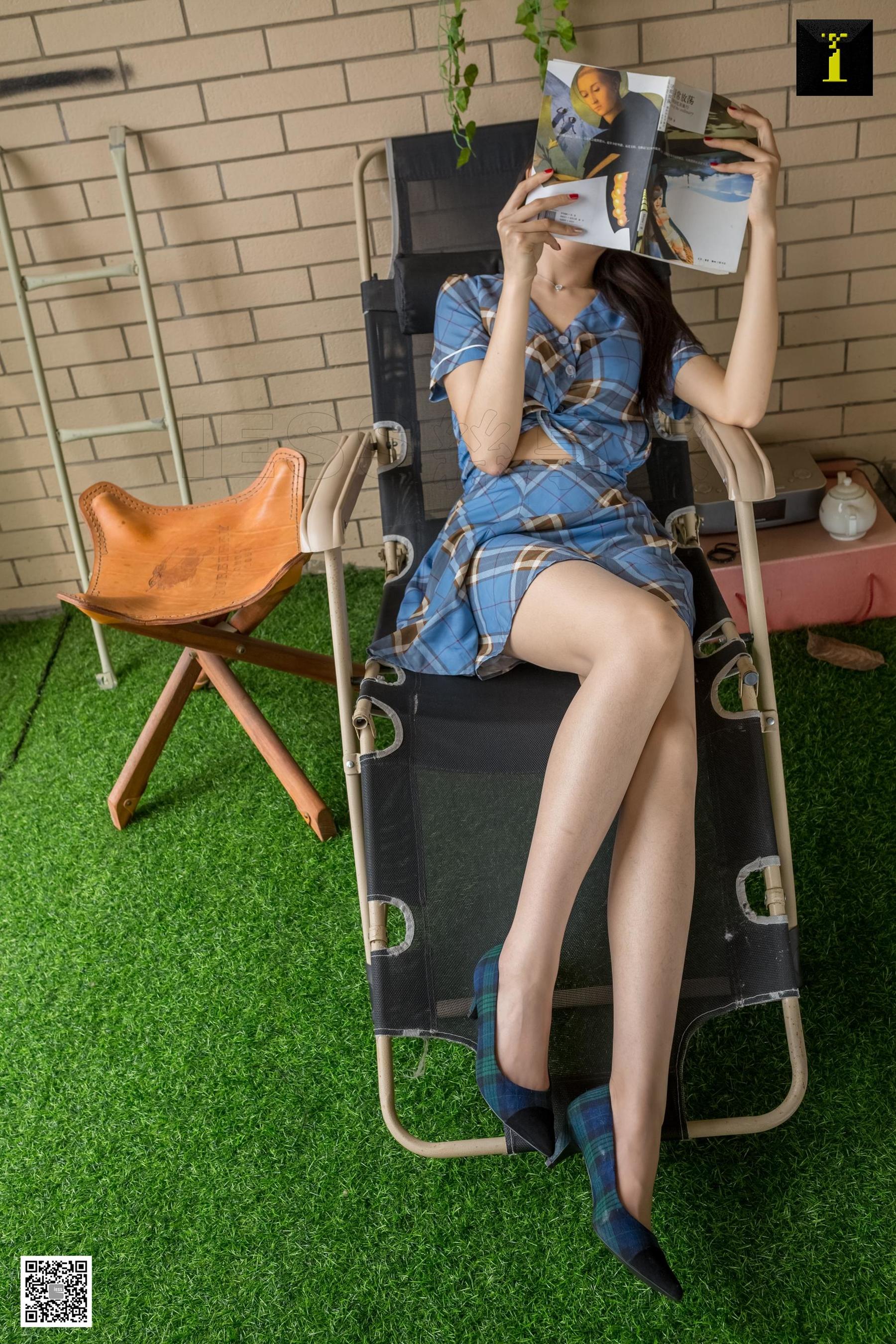 模特 甜甜 《甜甜的绿格子高跟》-图69