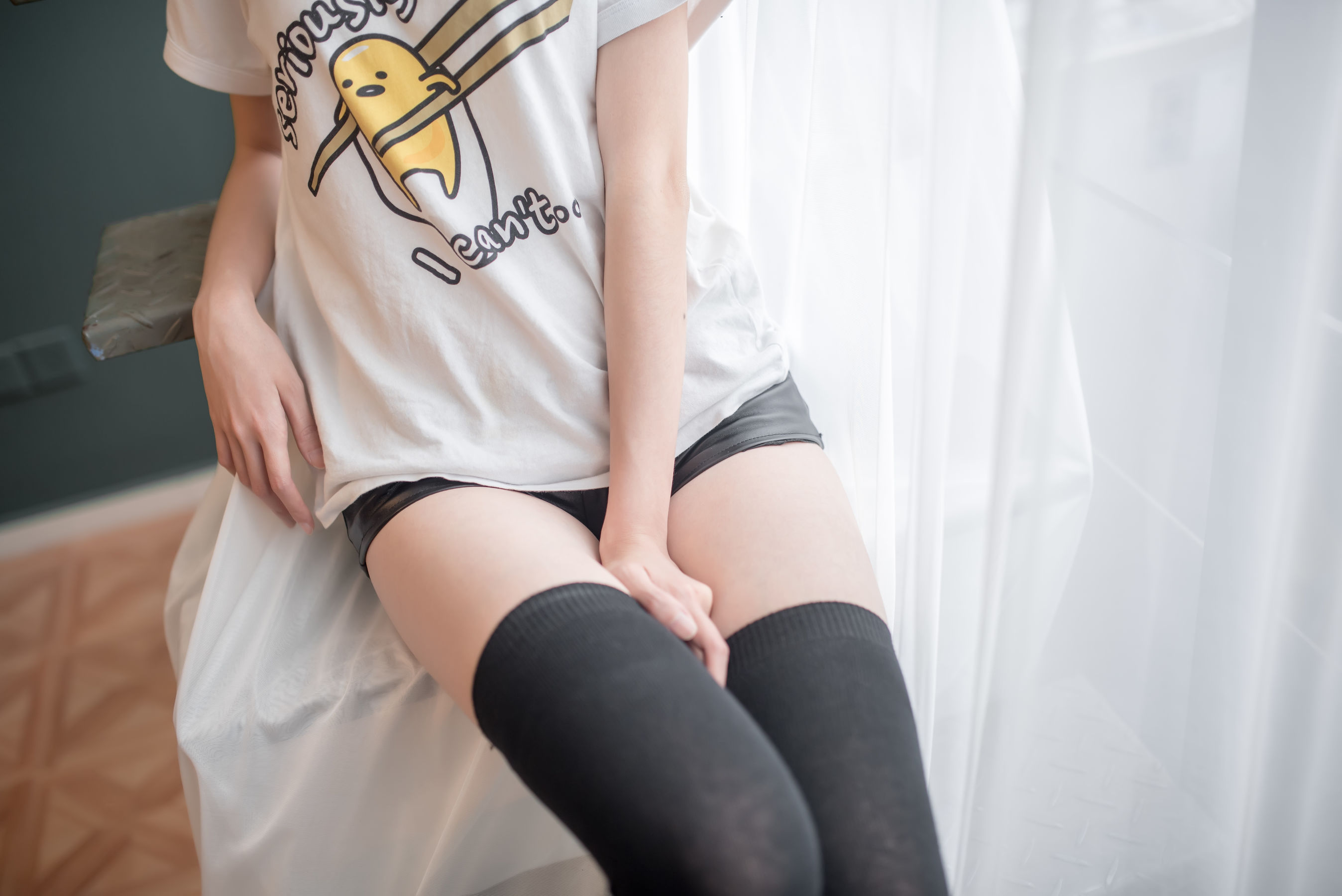 NO.037 黑丝皮裤-图9