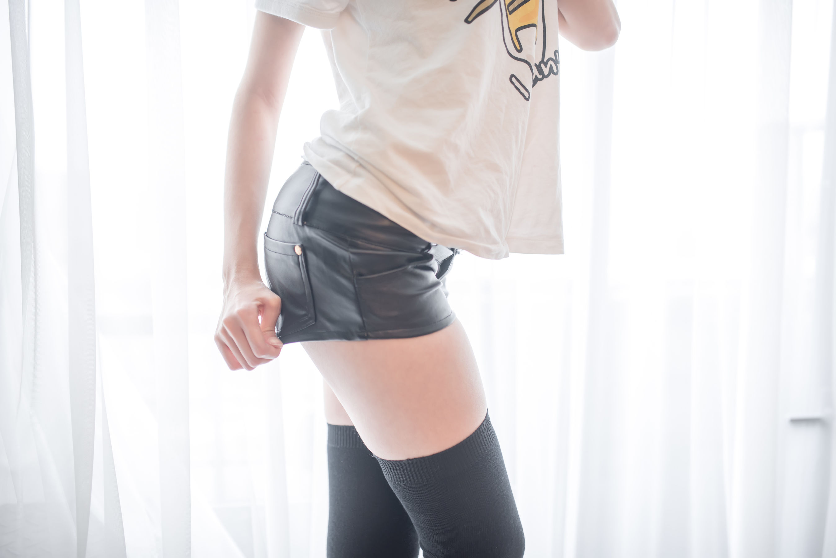 NO.037 黑丝皮裤-图20