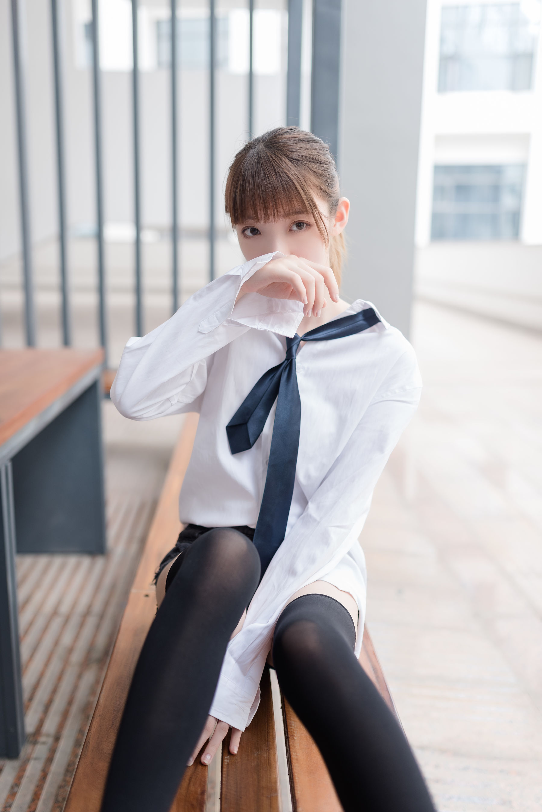 NO.039 白衬衫黑丝美腿-图11