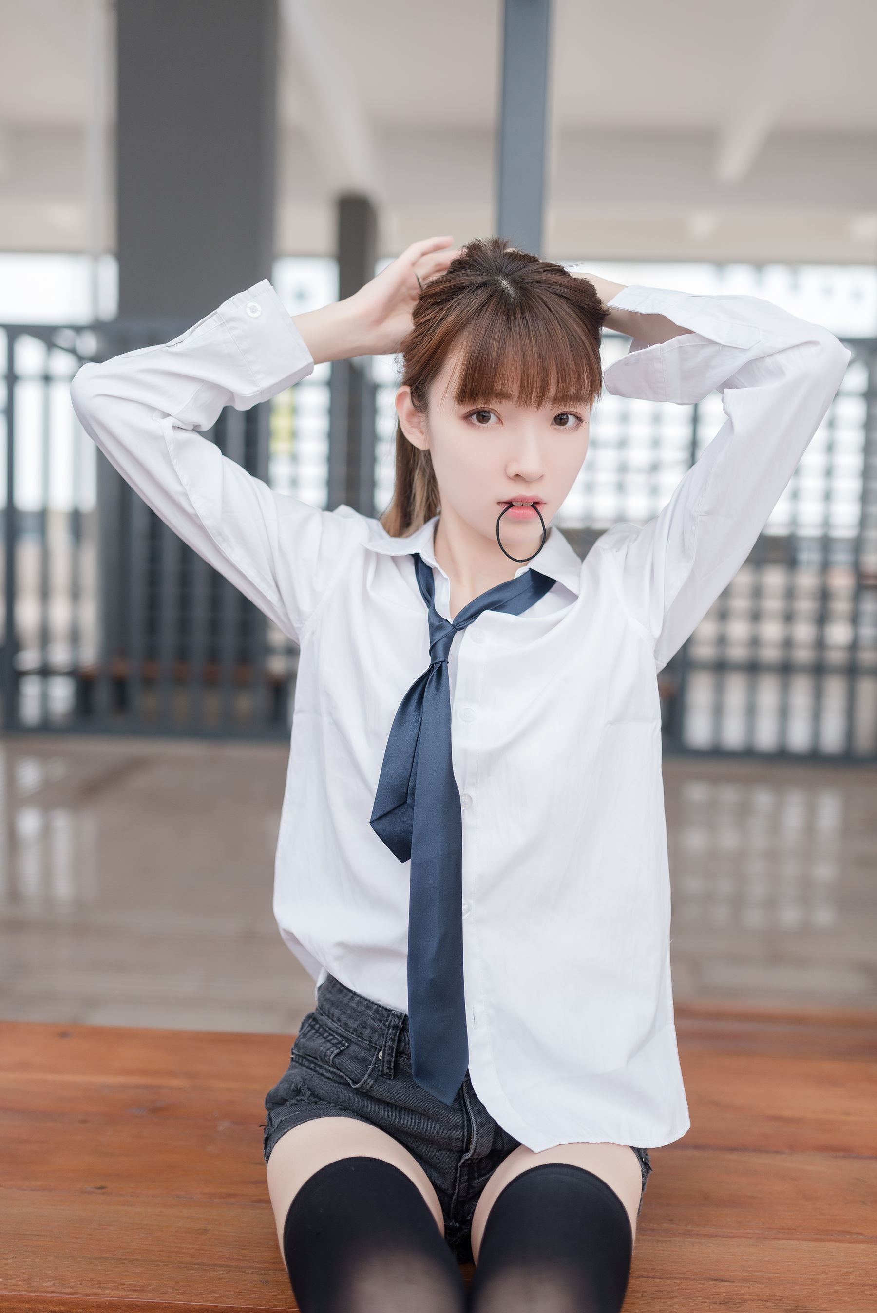 NO.039 白衬衫黑丝美腿-图44