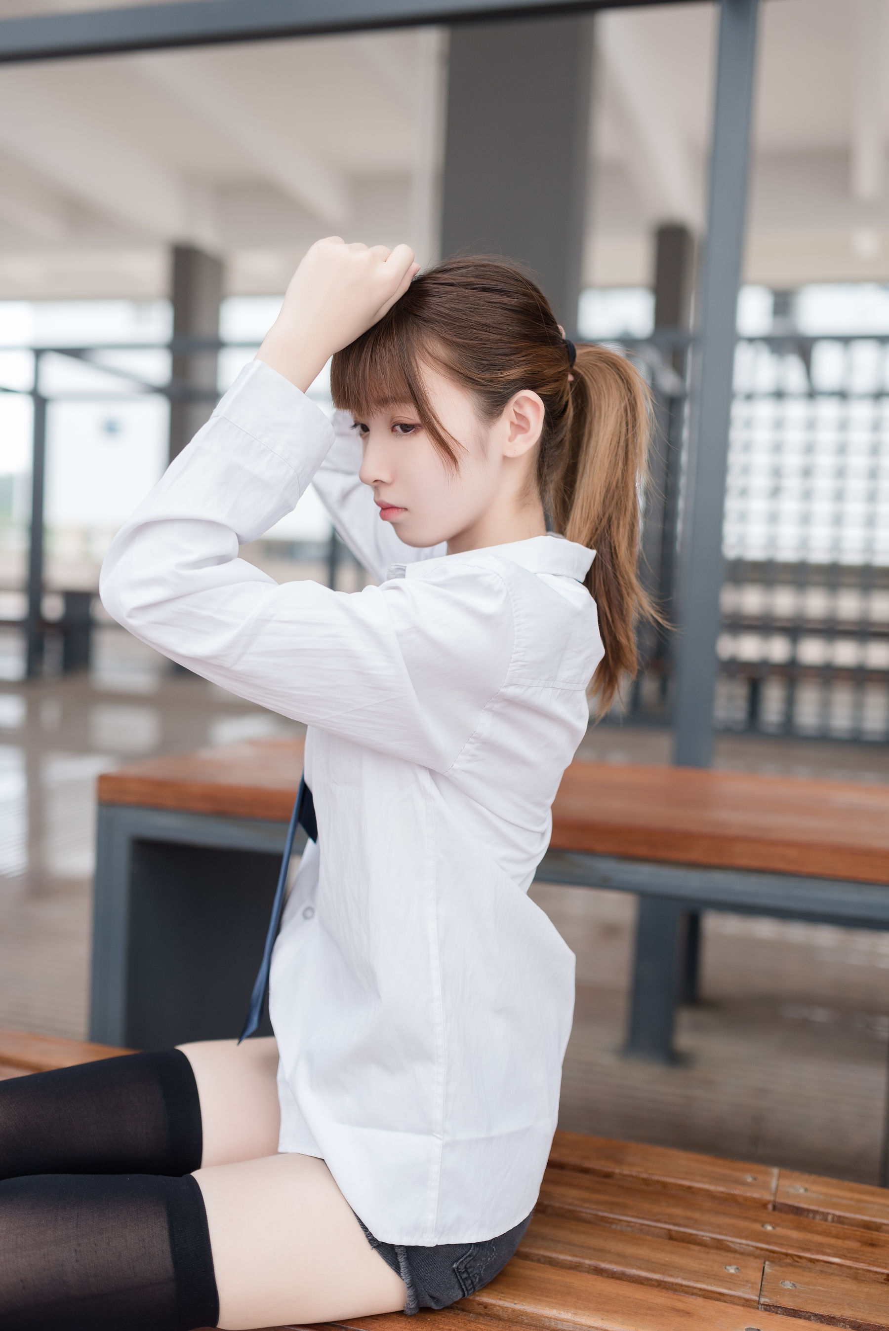 NO.039 白衬衫黑丝美腿-图45