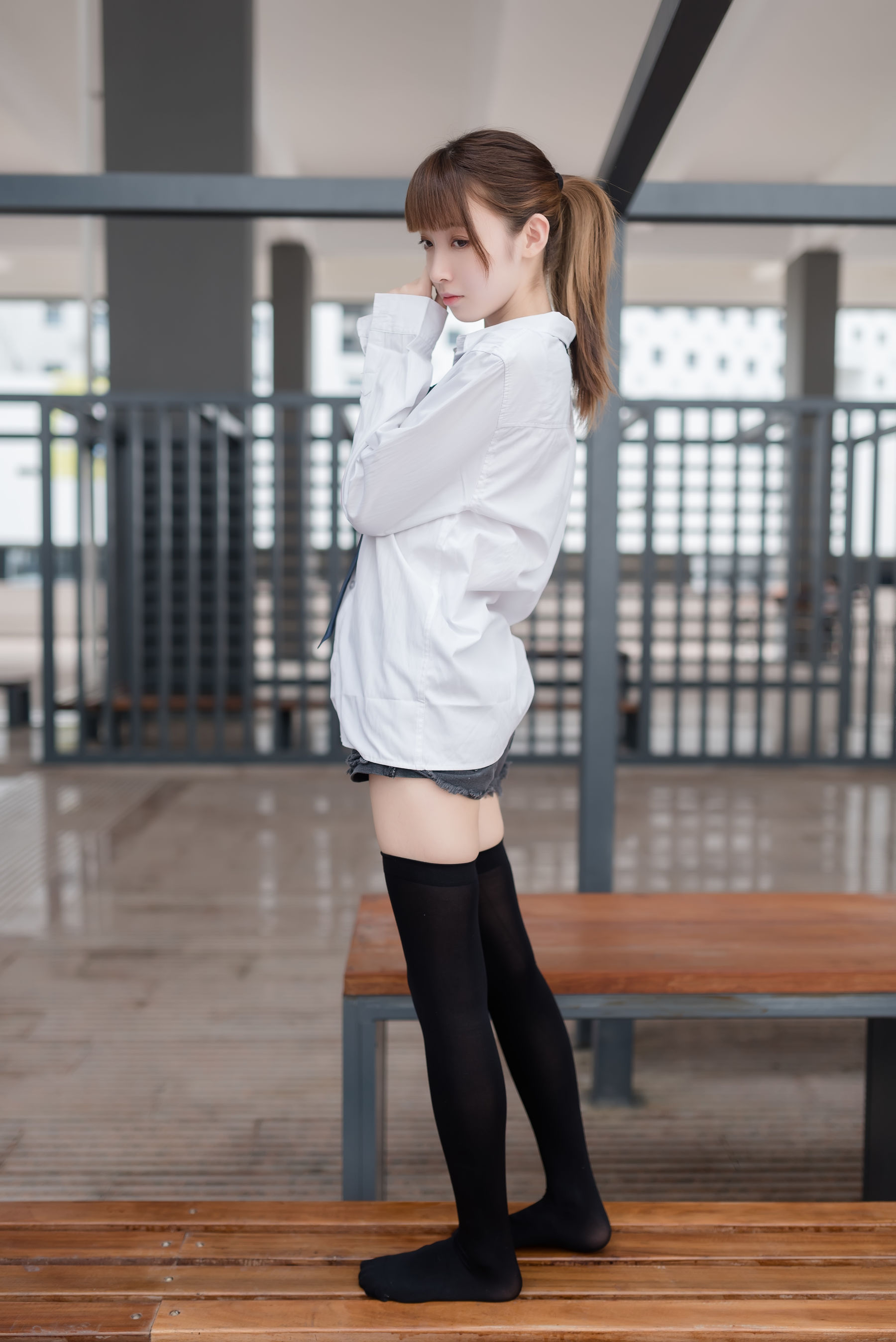 NO.039 白衬衫黑丝美腿-图46