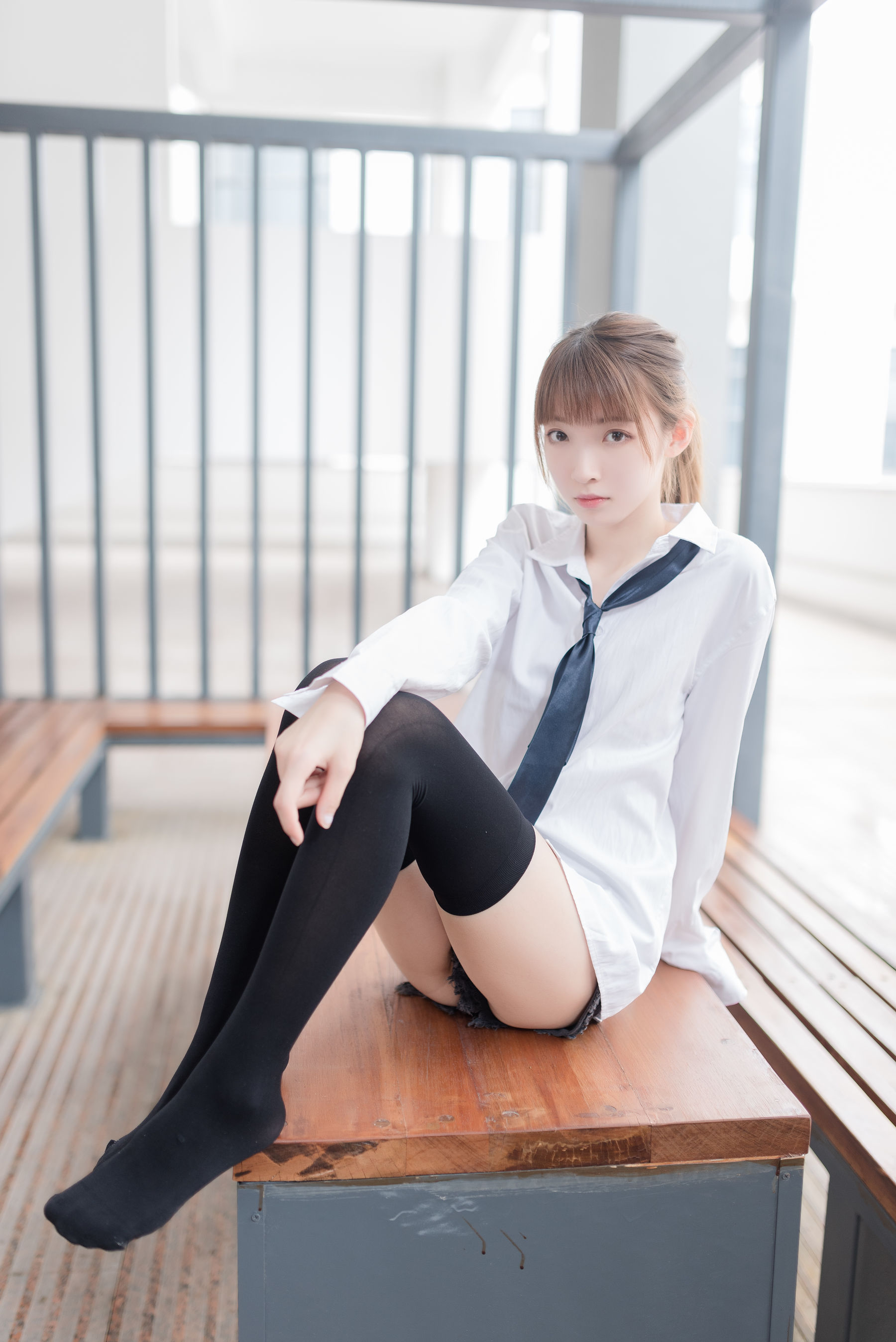 NO.039 白衬衫黑丝美腿-图4