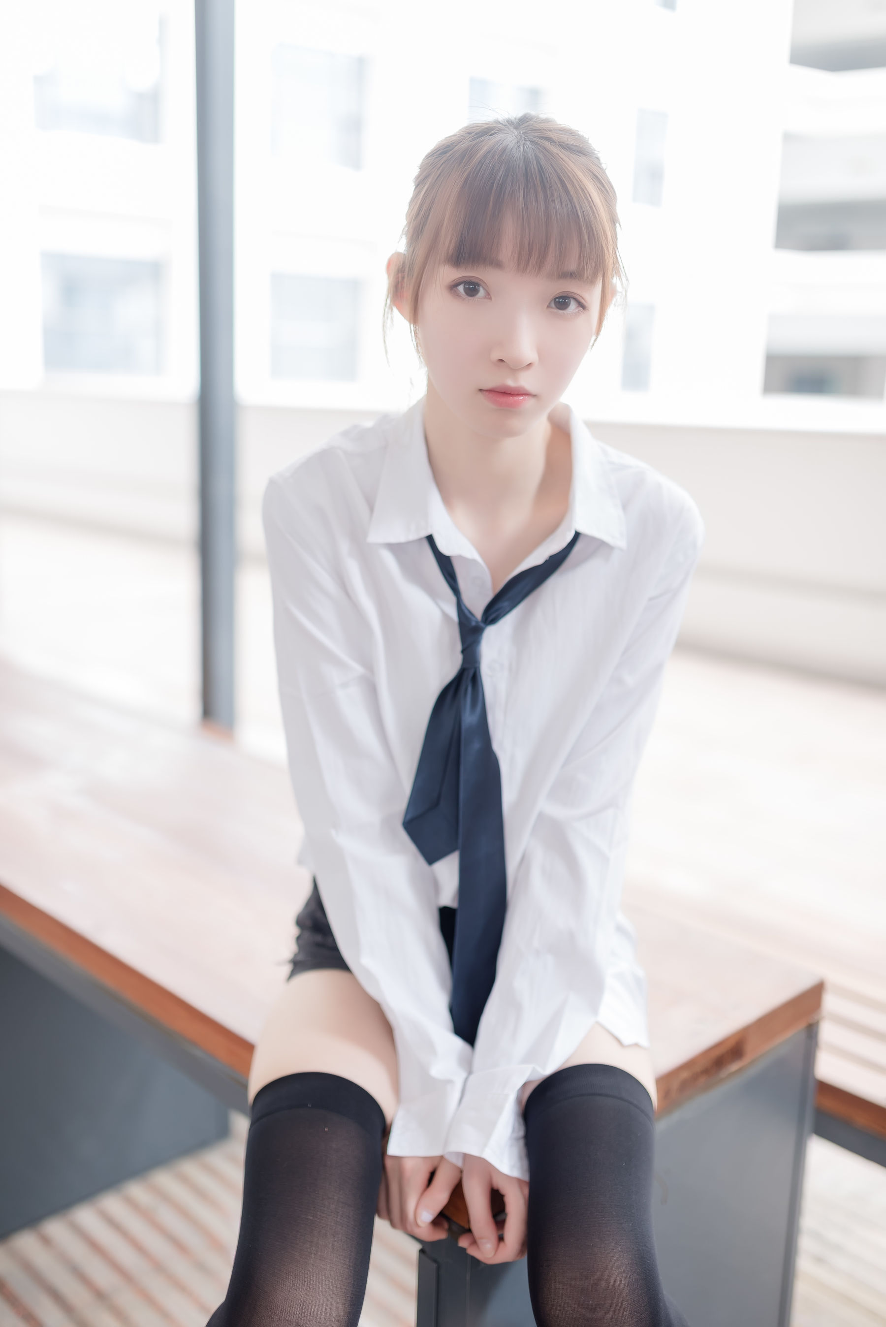 NO.039 白衬衫黑丝美腿-图5