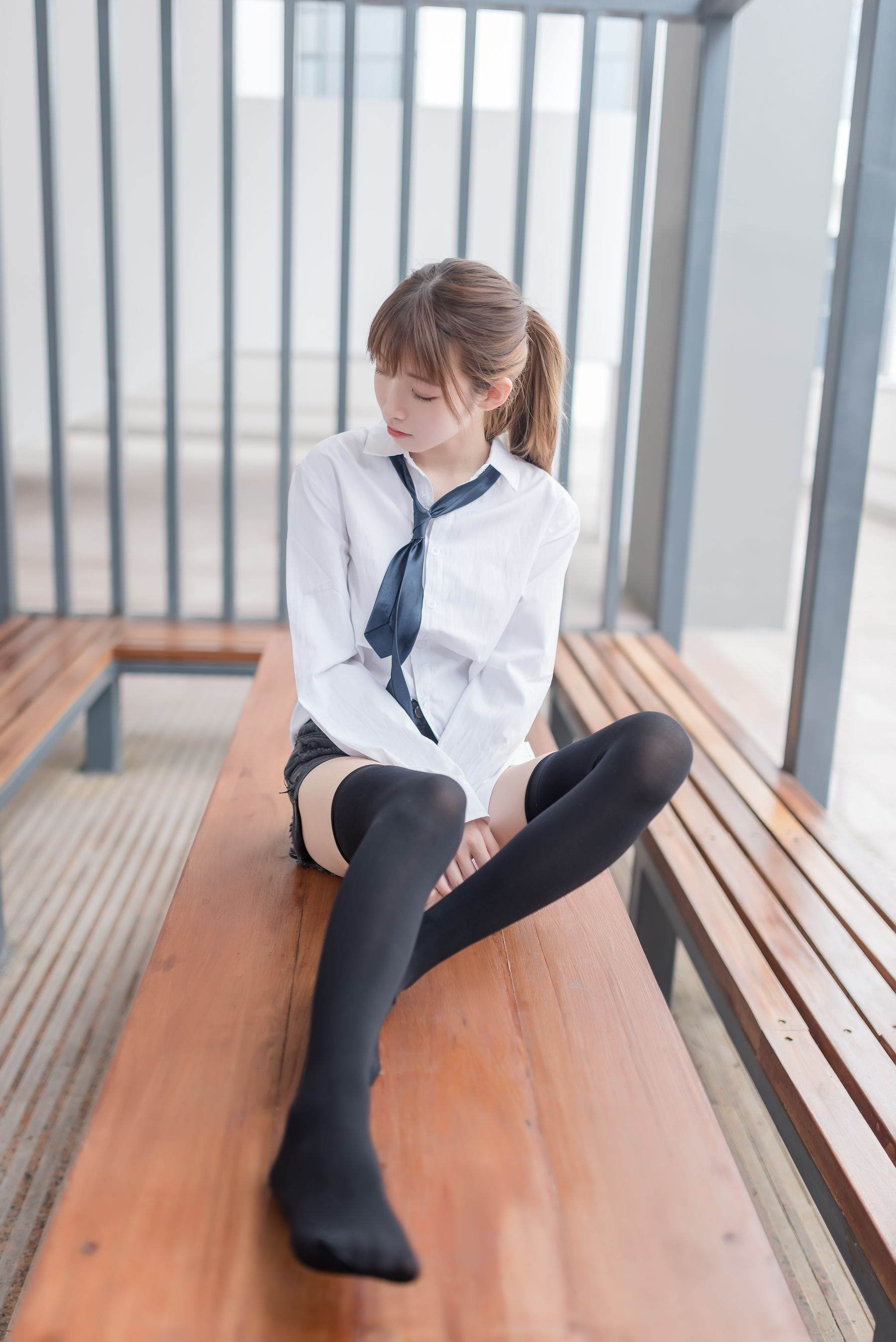 NO.039 白衬衫黑丝美腿-图6