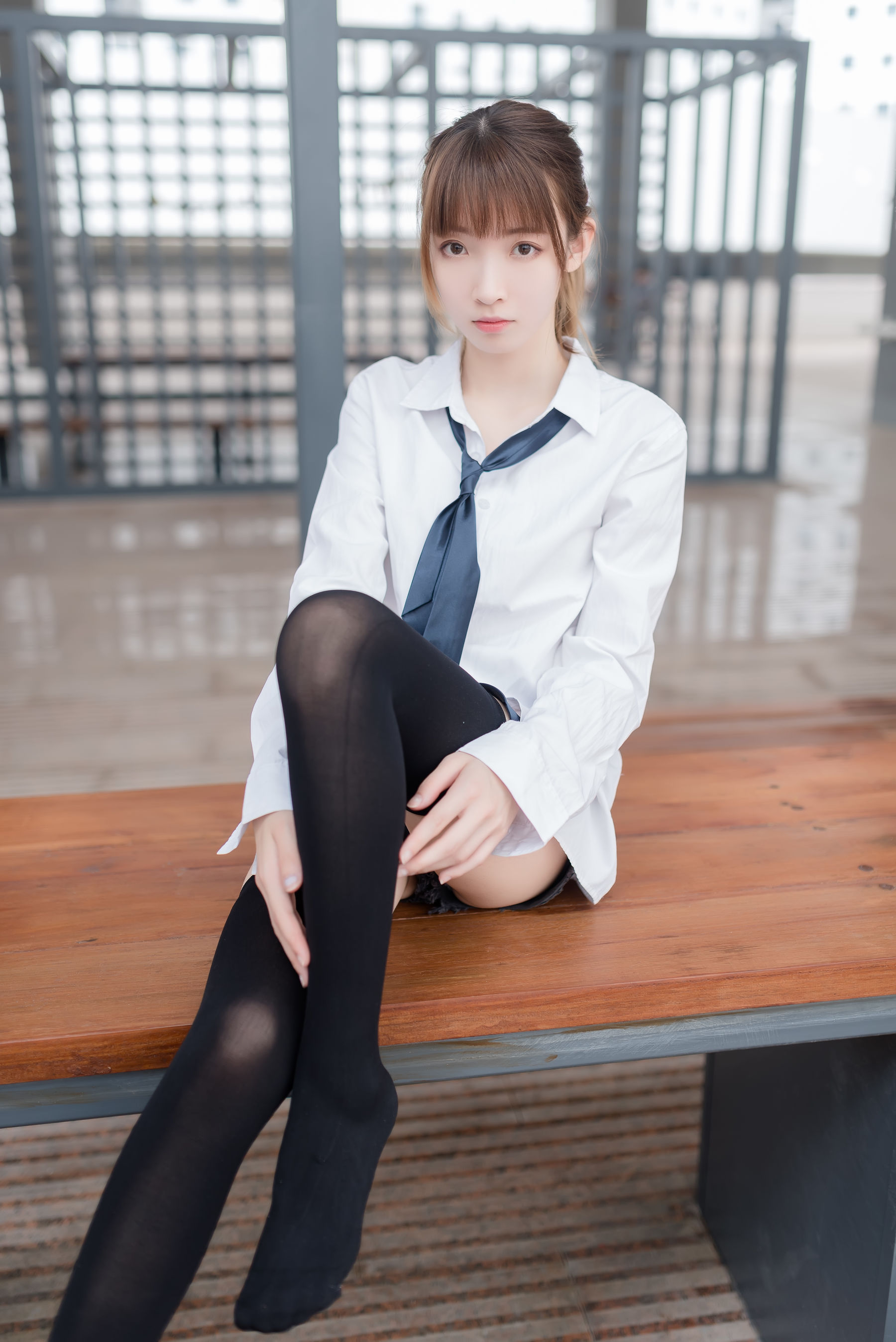 NO.039 白衬衫黑丝美腿-图8
