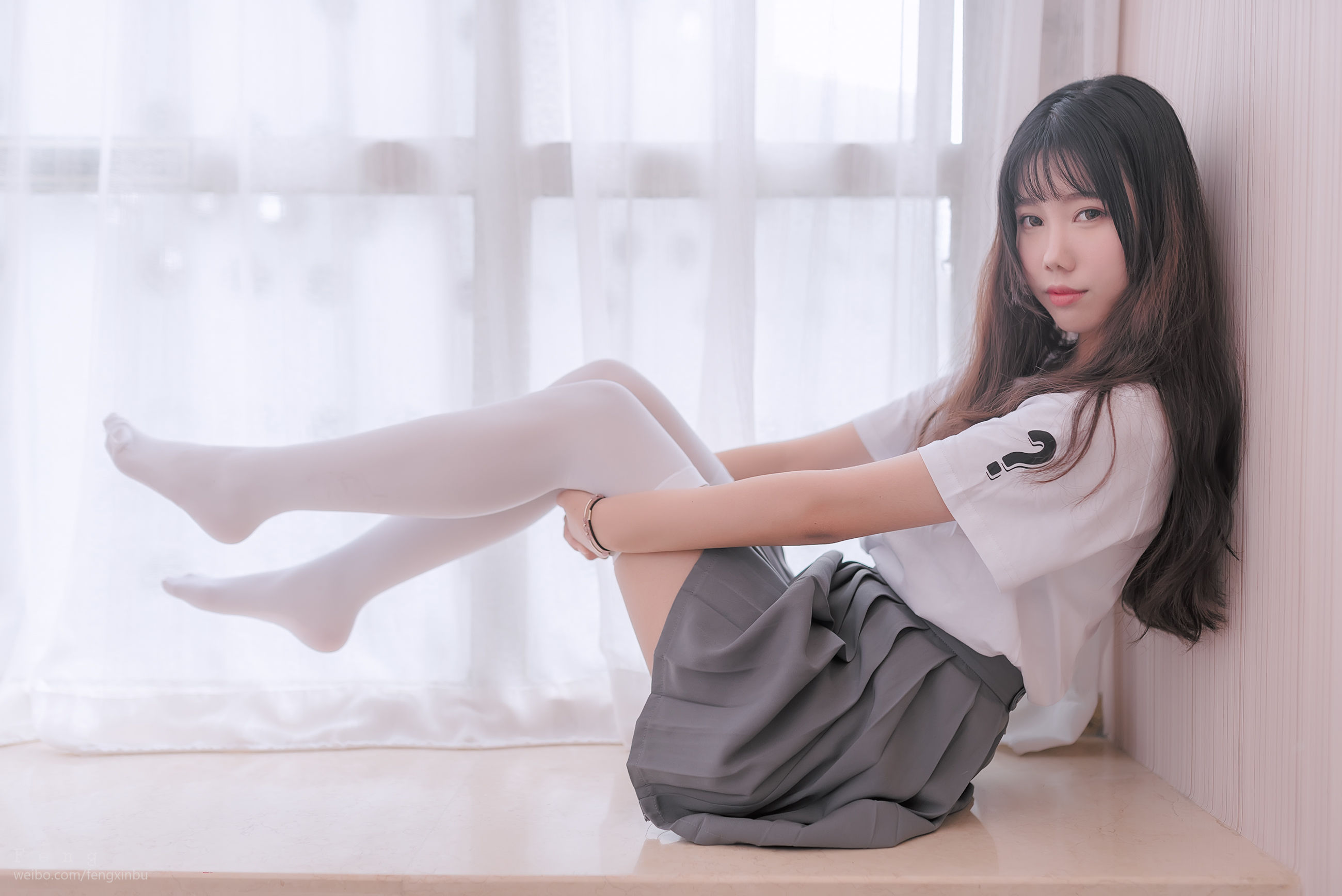 NO.040 纯纯女孩性感白丝-图34