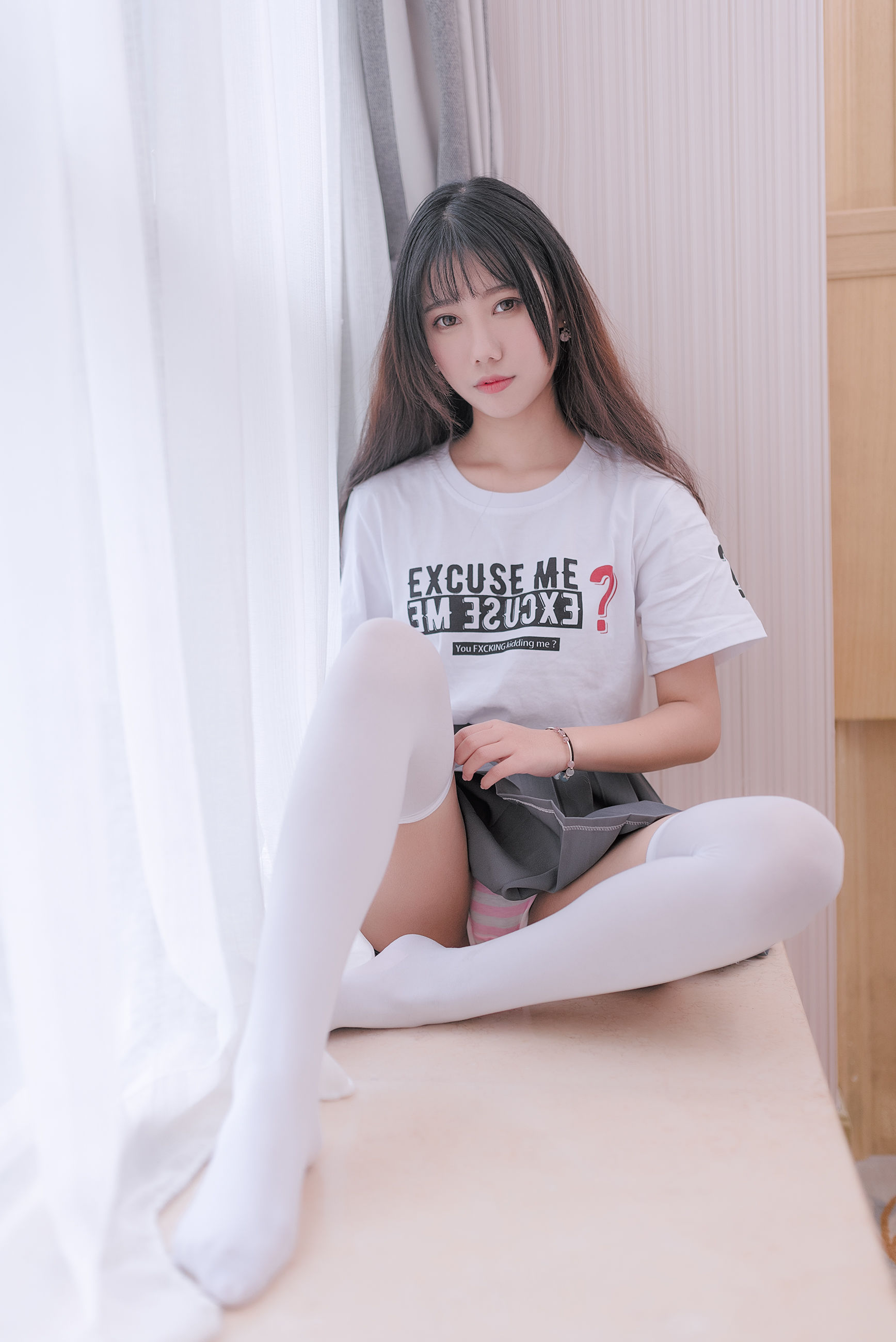 NO.040 纯纯女孩性感白丝-图35