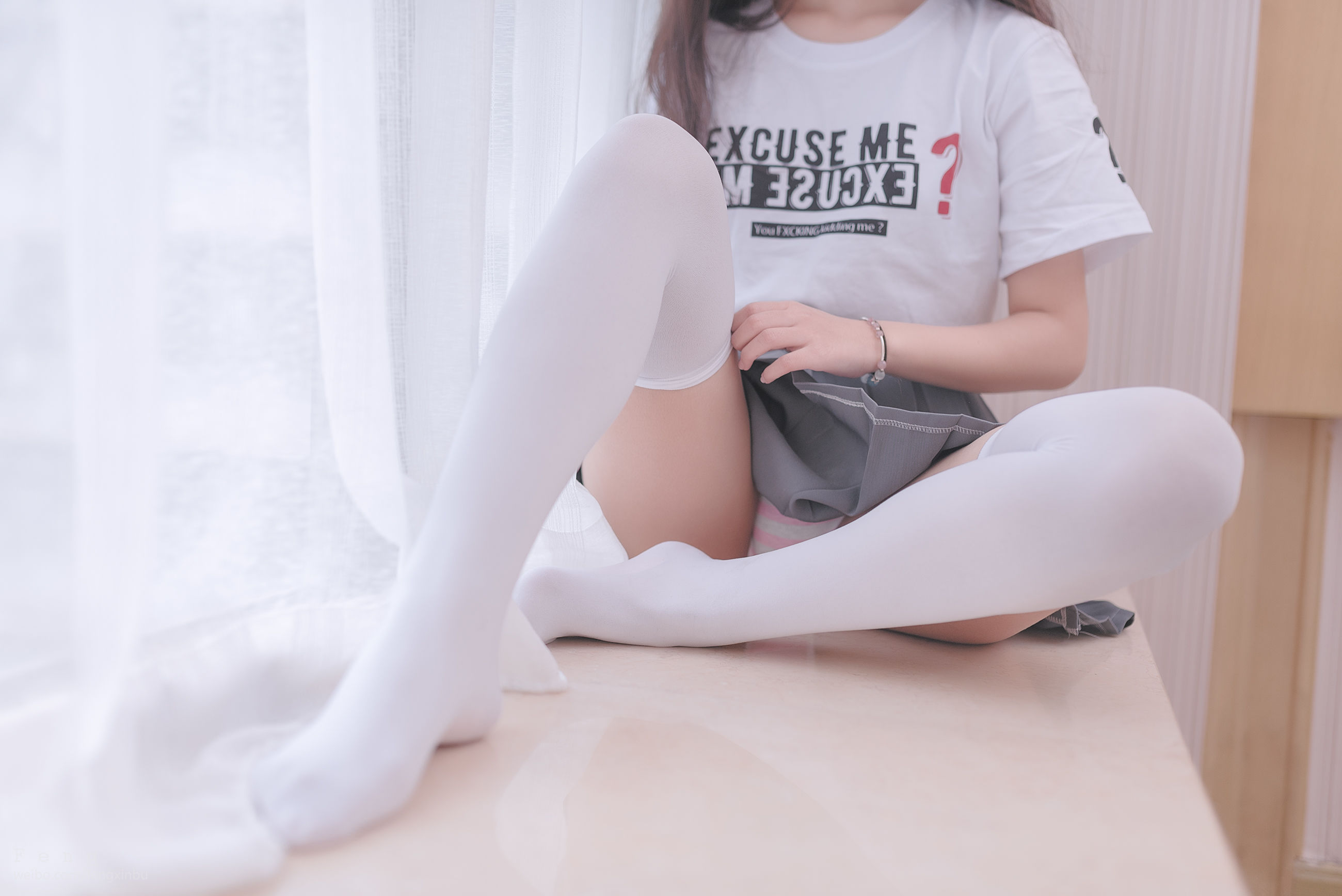 NO.040 纯纯女孩性感白丝-图36