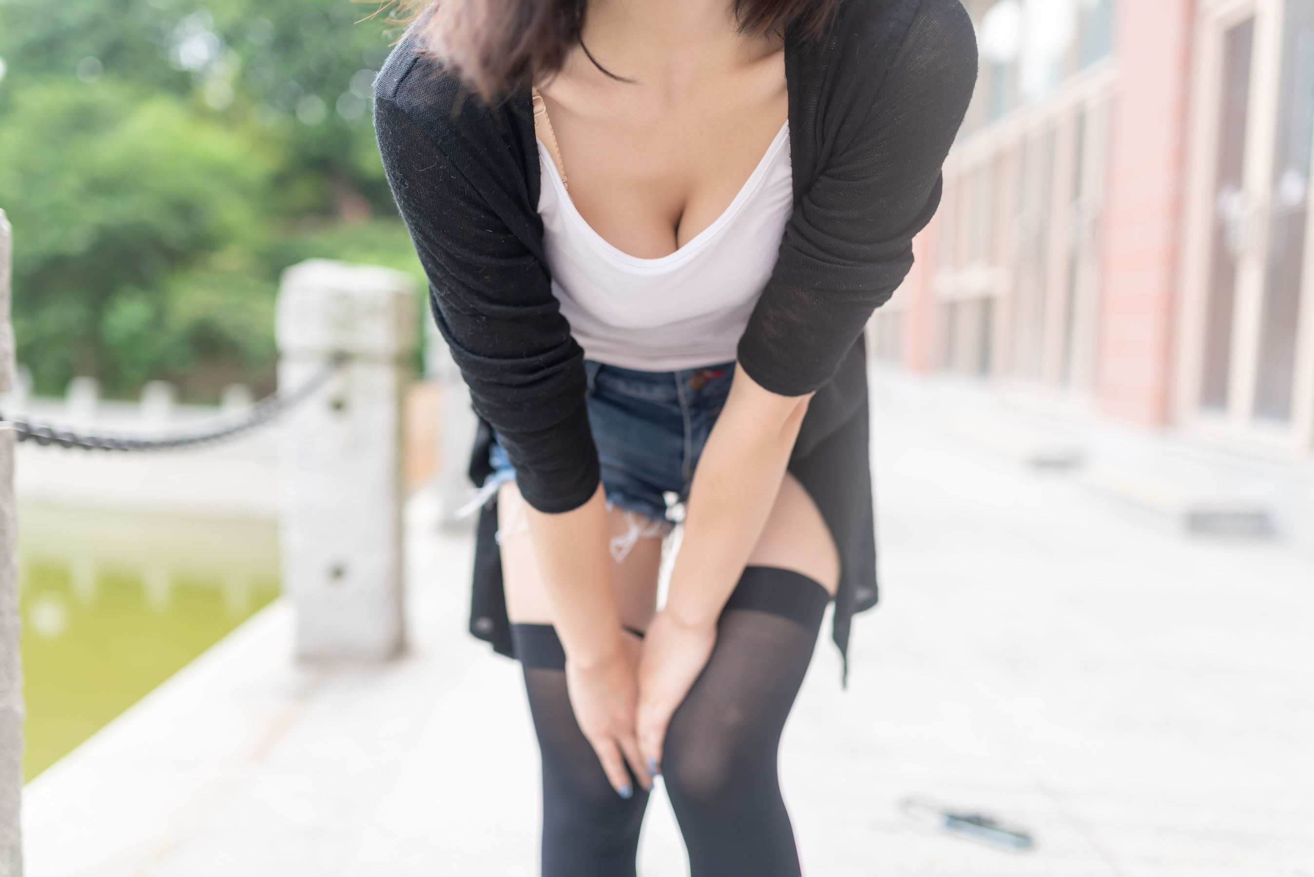 NO.043 黑丝大胸时尚少女户外 写真集-图19