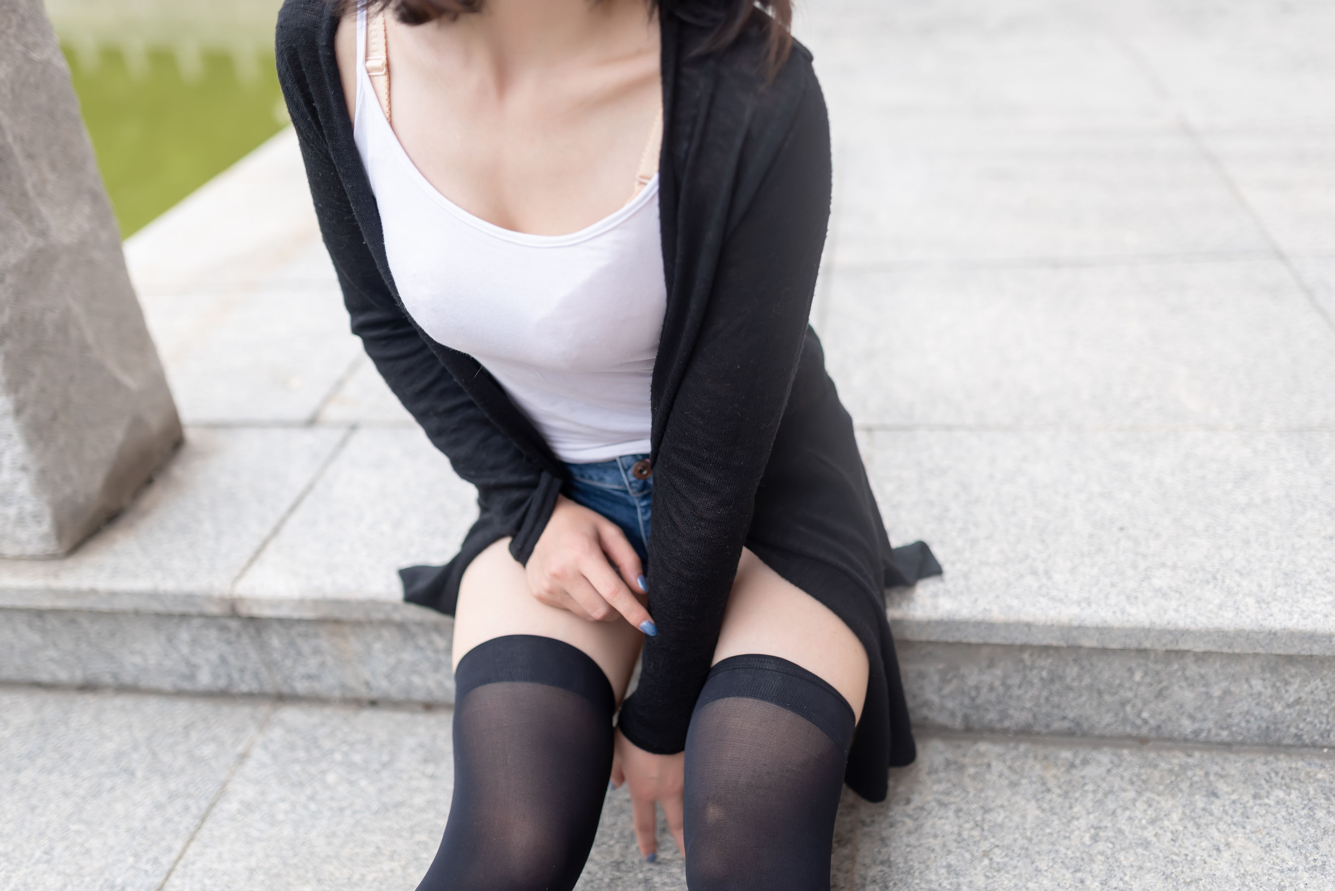 NO.043 黑丝大胸时尚少女户外 写真集-图22
