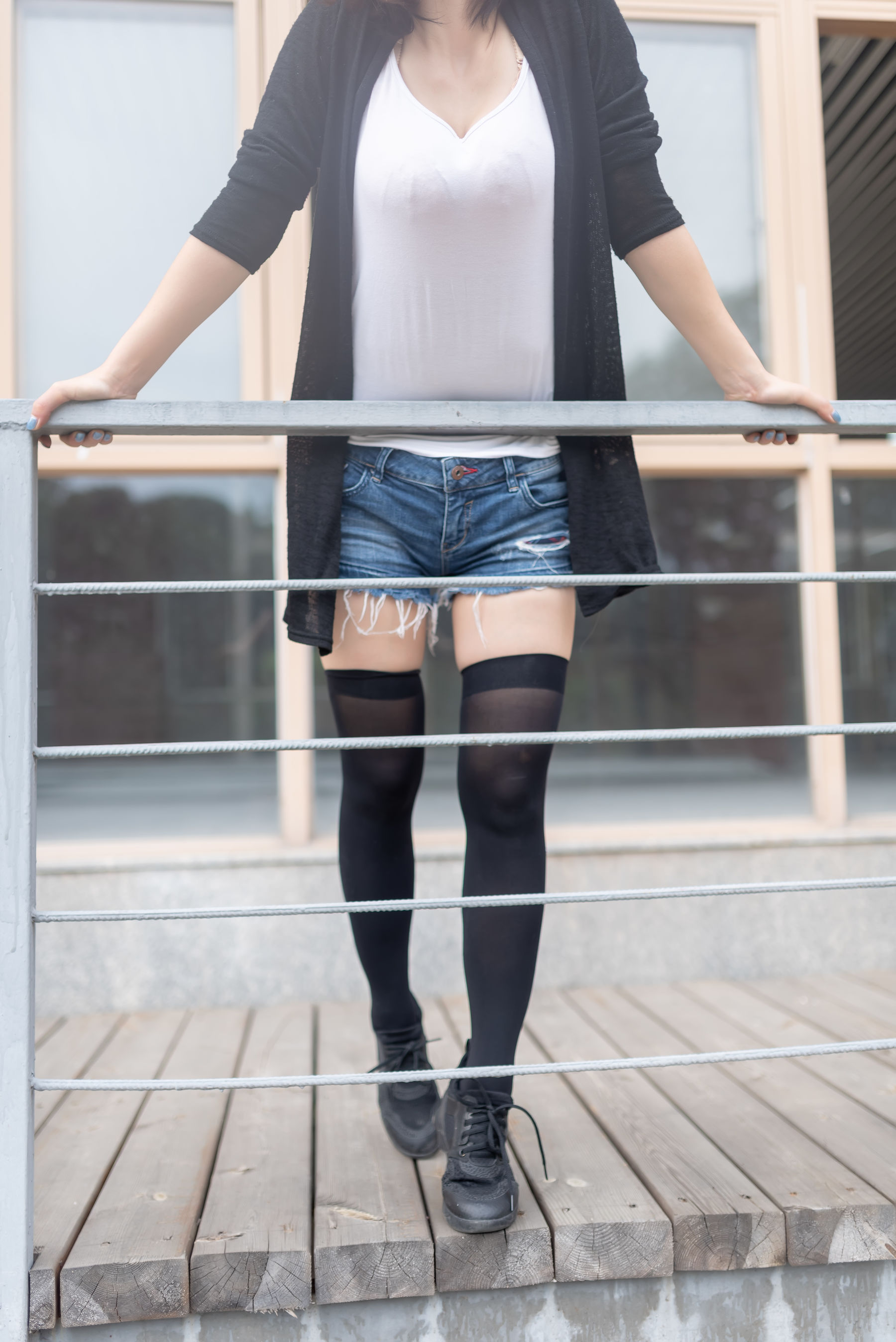 NO.043 黑丝大胸时尚少女户外 写真集-图27