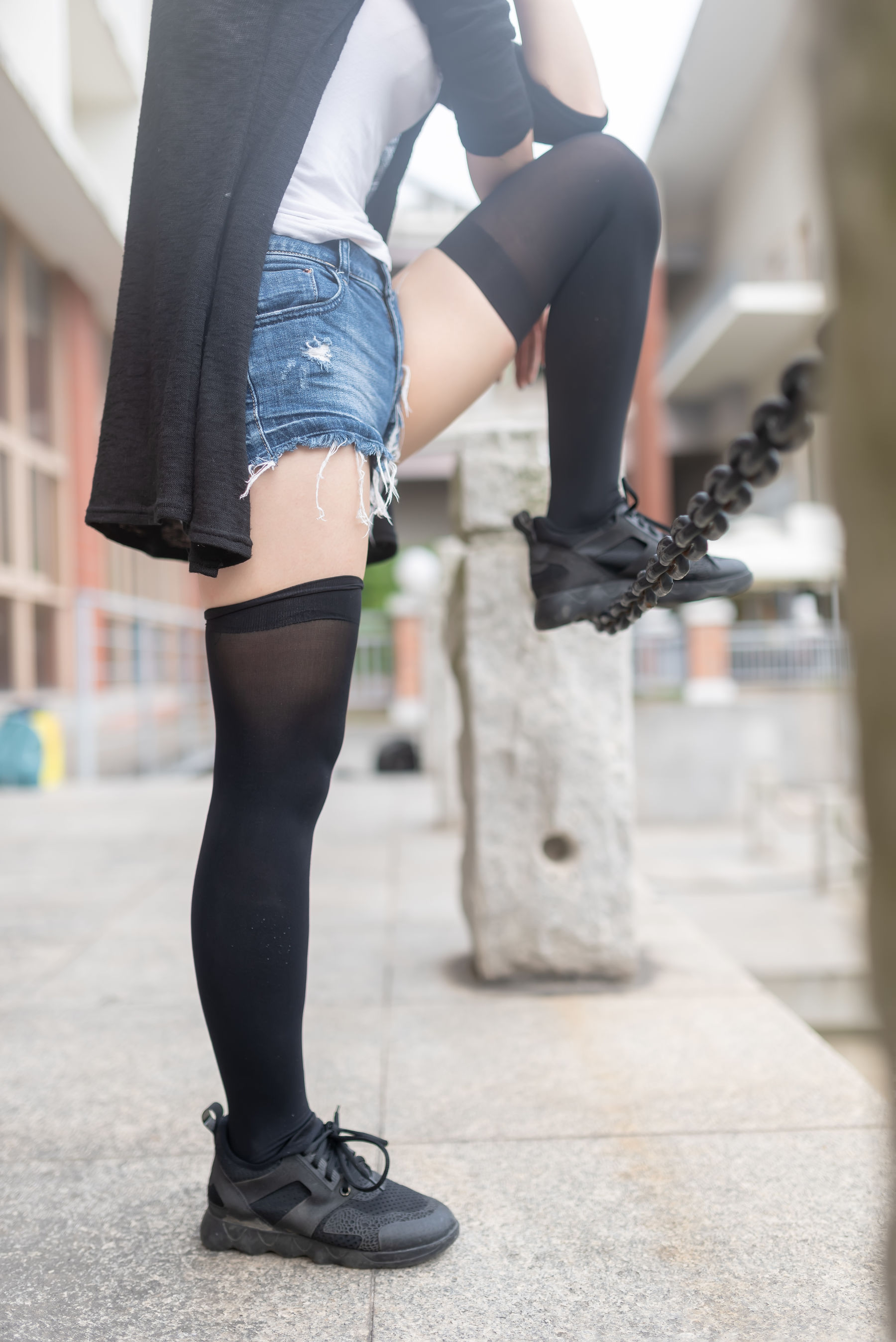NO.043 黑丝大胸时尚少女户外 写真集-图28