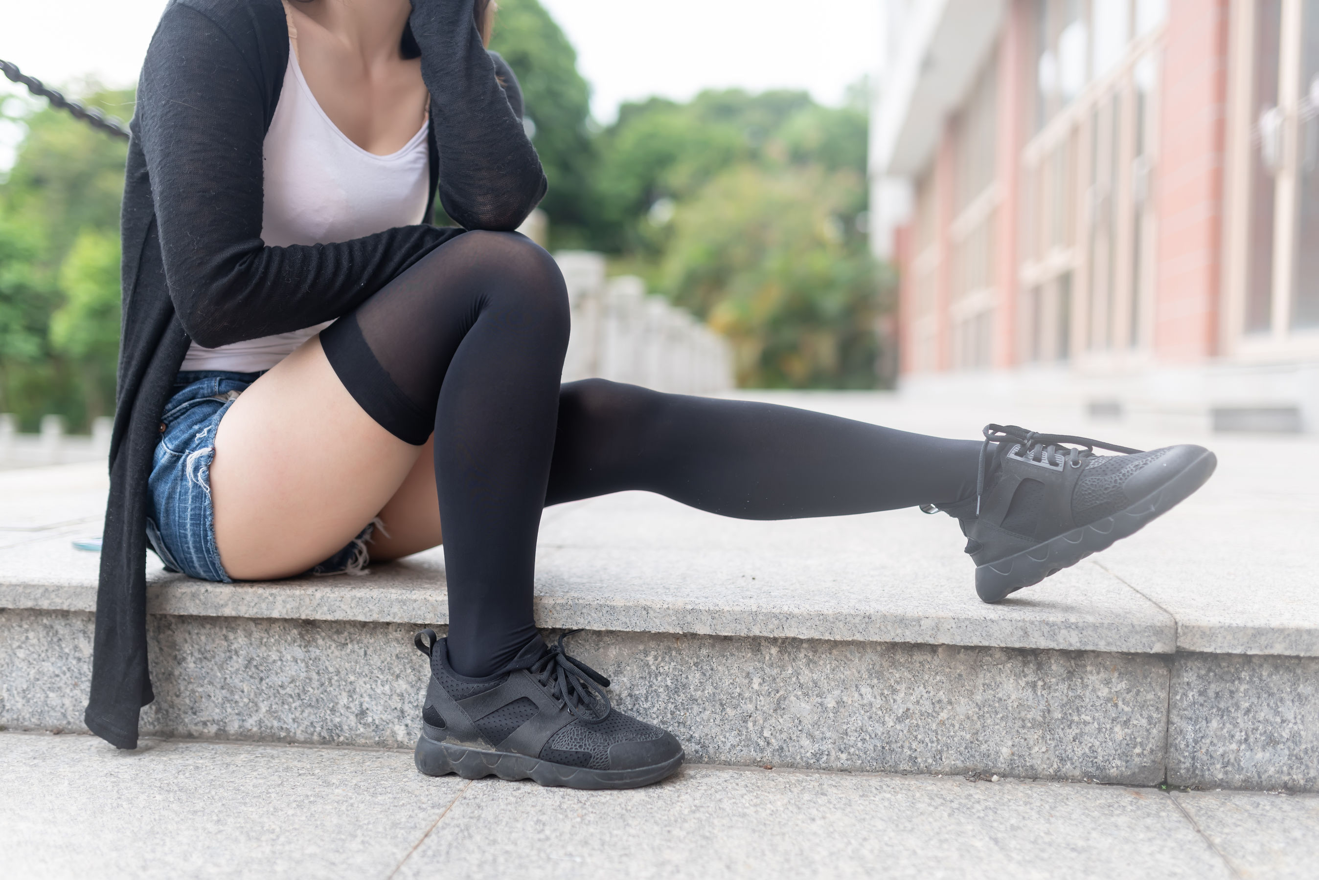 NO.043 黑丝大胸时尚少女户外 写真集-图33