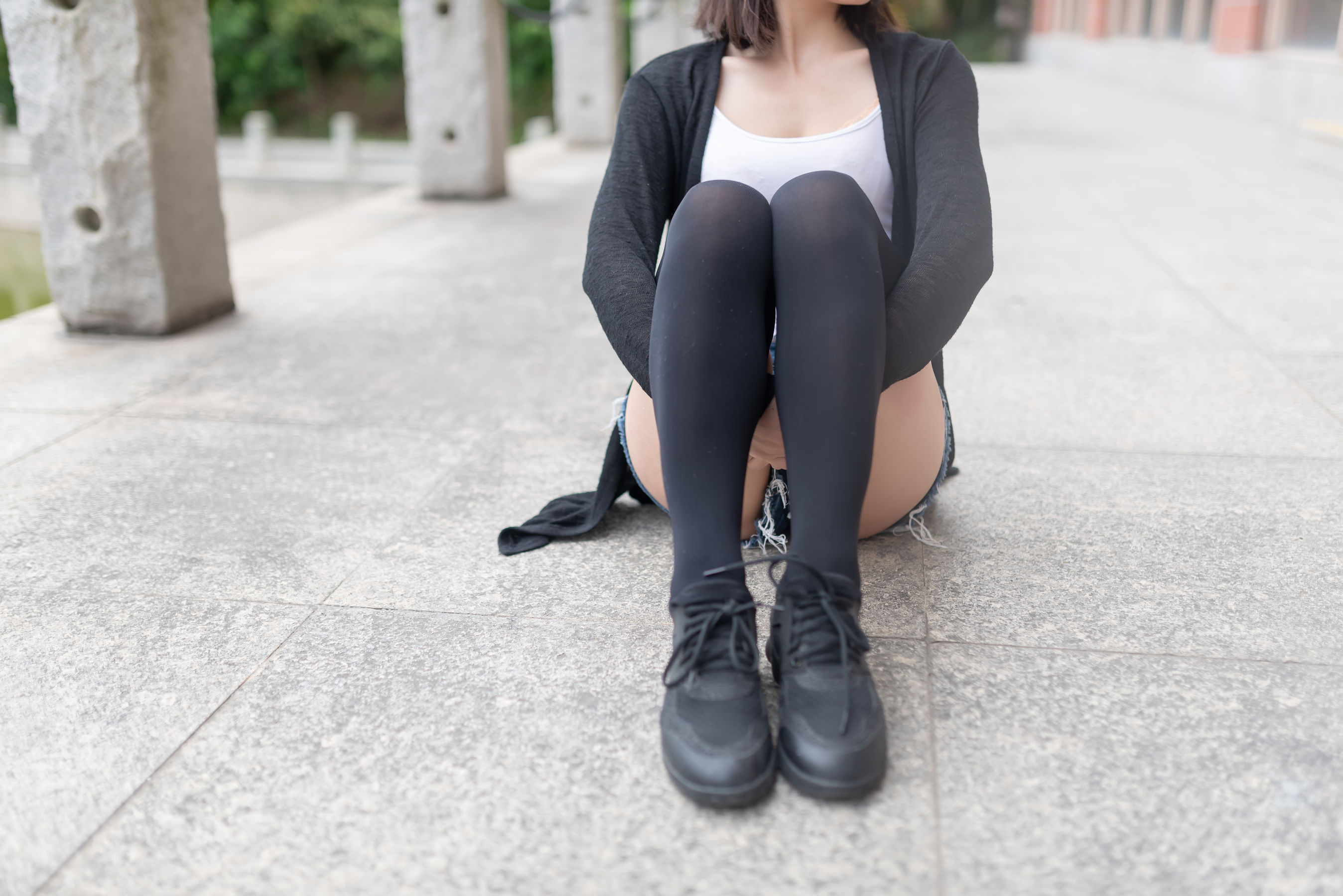 NO.043 黑丝大胸时尚少女户外 写真集-图38