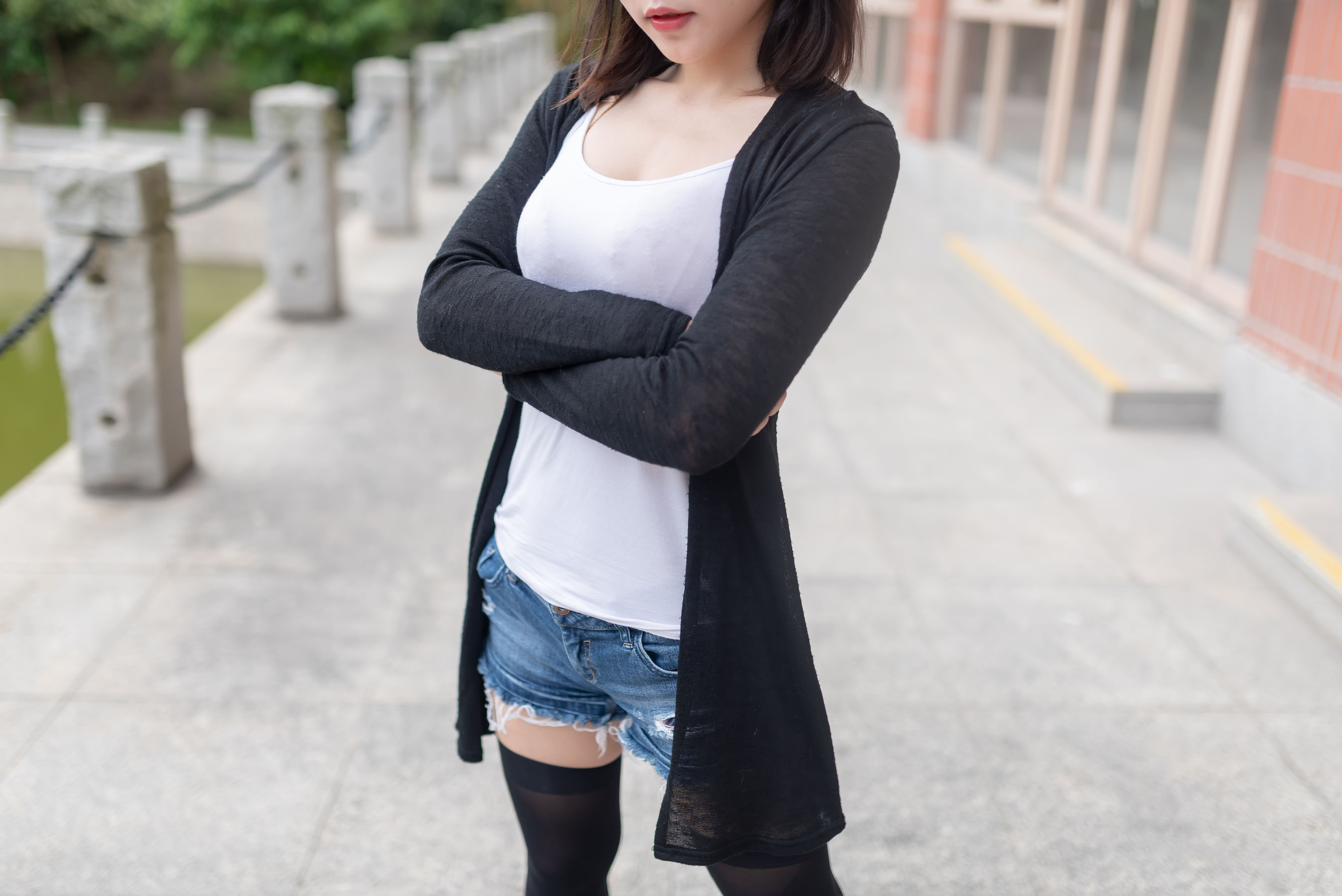 NO.043 黑丝大胸时尚少女户外 写真集-图48