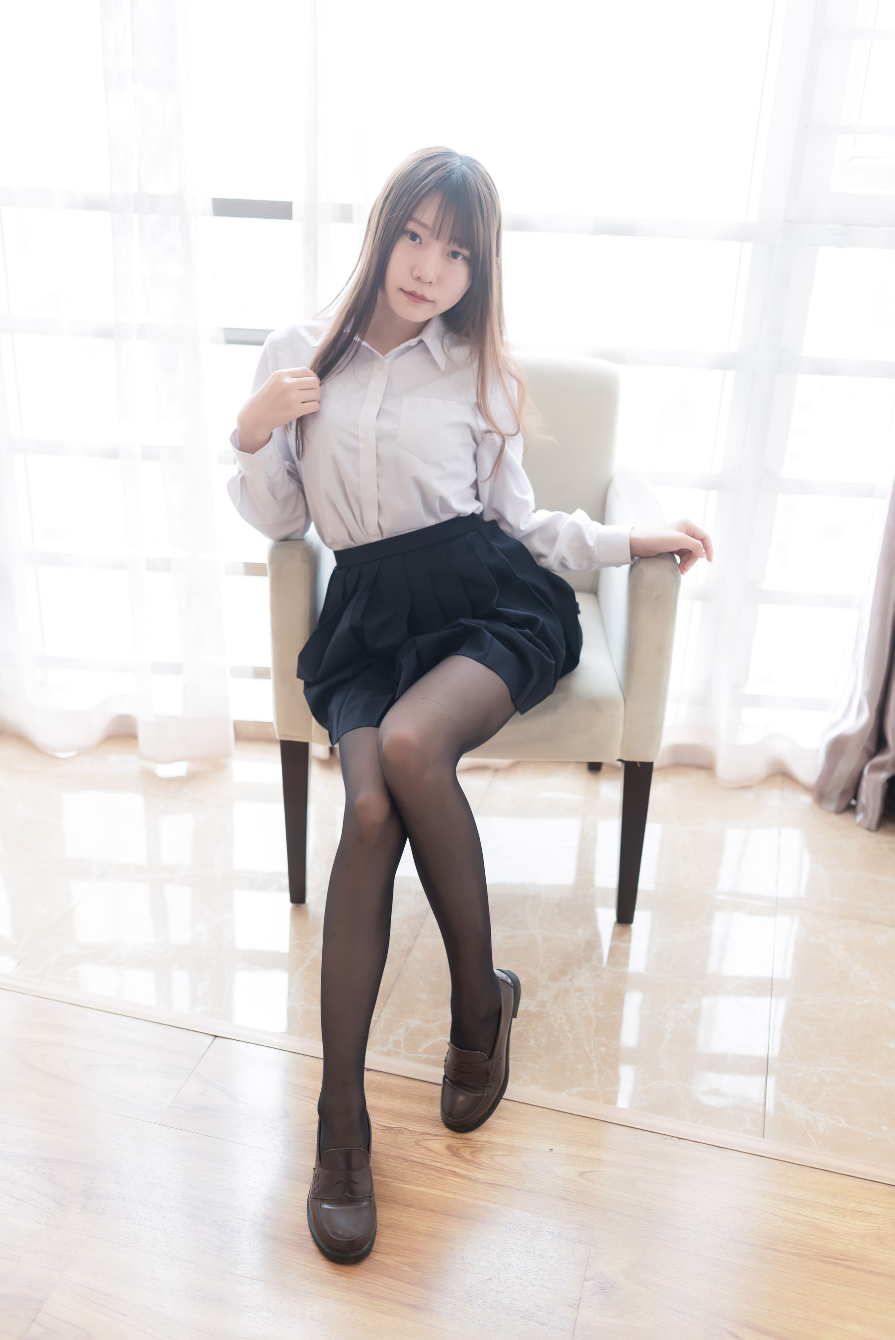 NO.048 百褶裙黑丝-图24