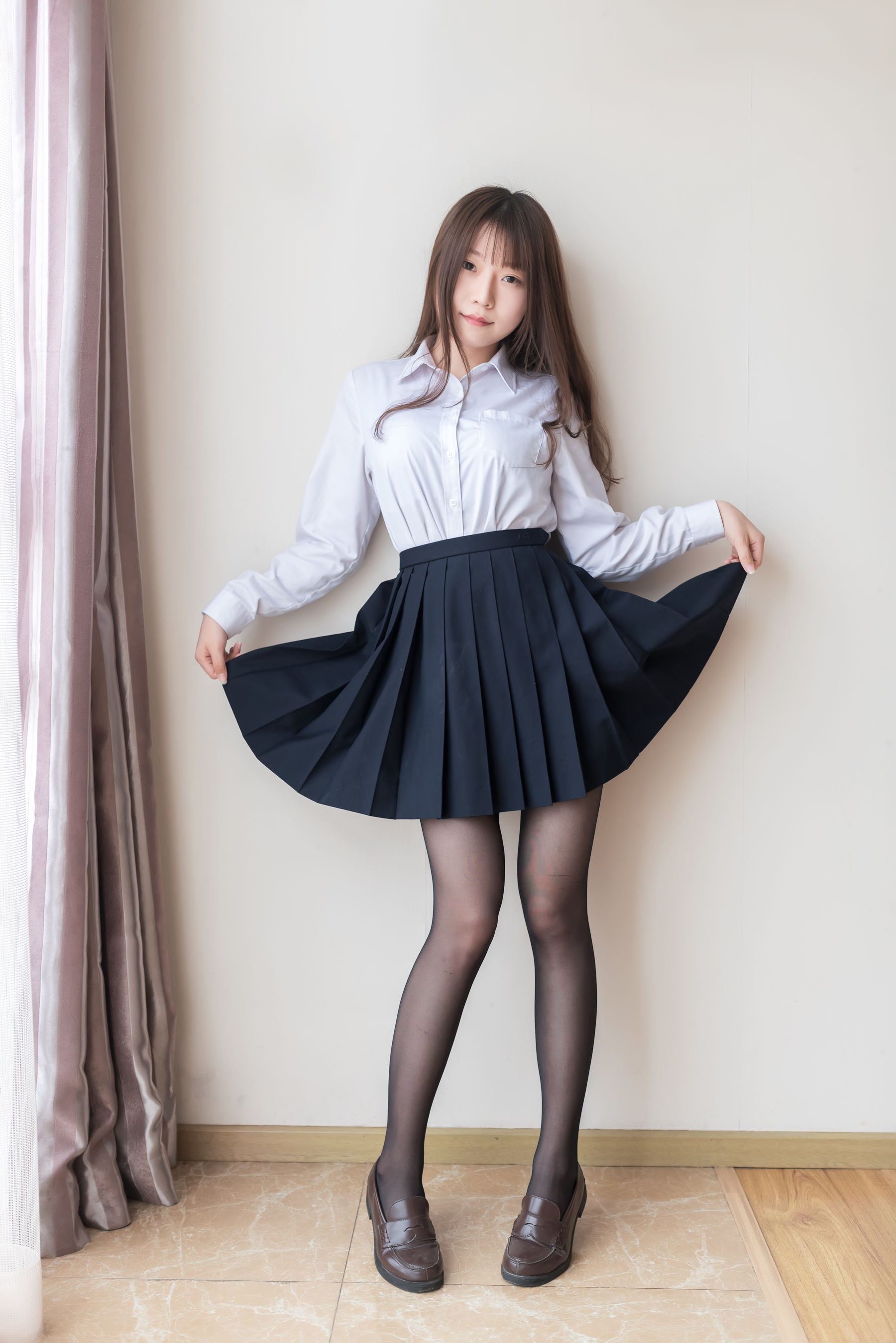 NO.048 百褶裙黑丝-图36