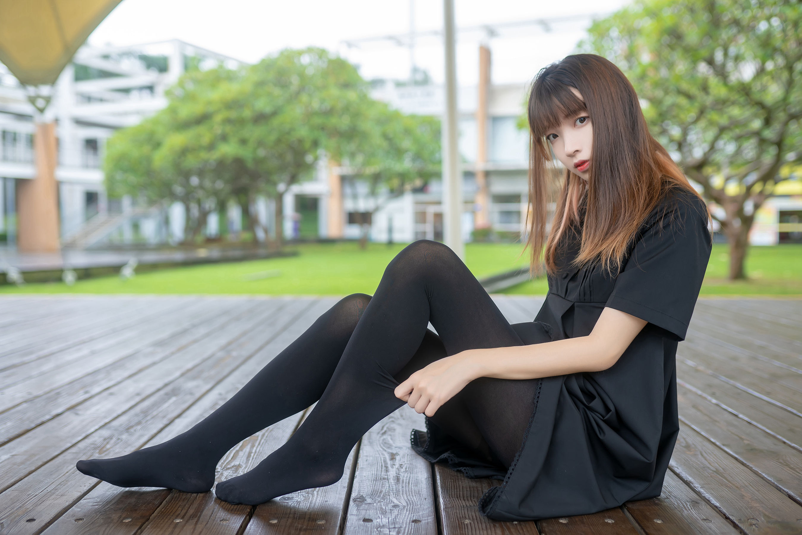 NO.064 户外黑丝长腿-图3