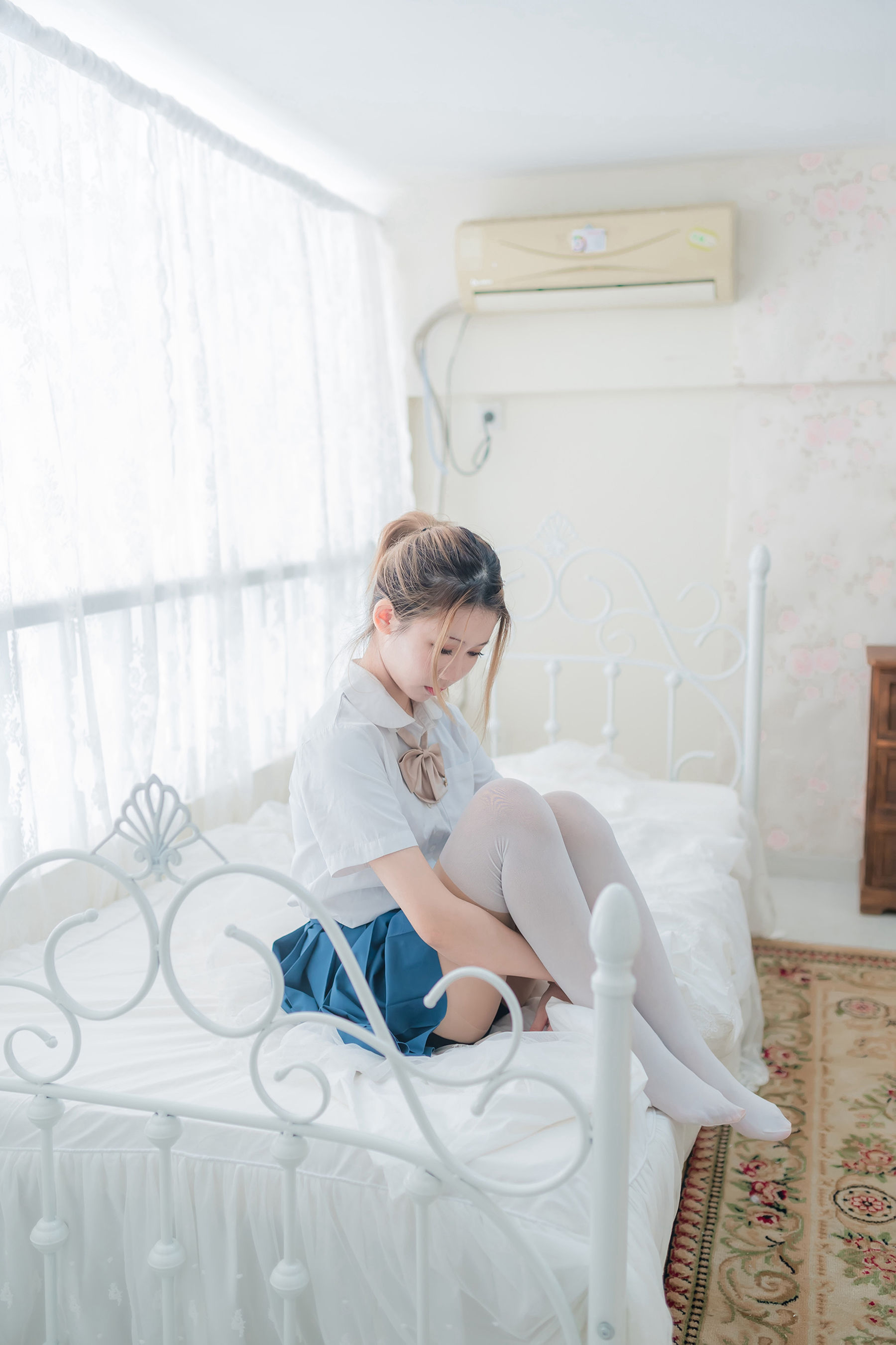 NO.075 午后阳光下的白丝学妹-图10