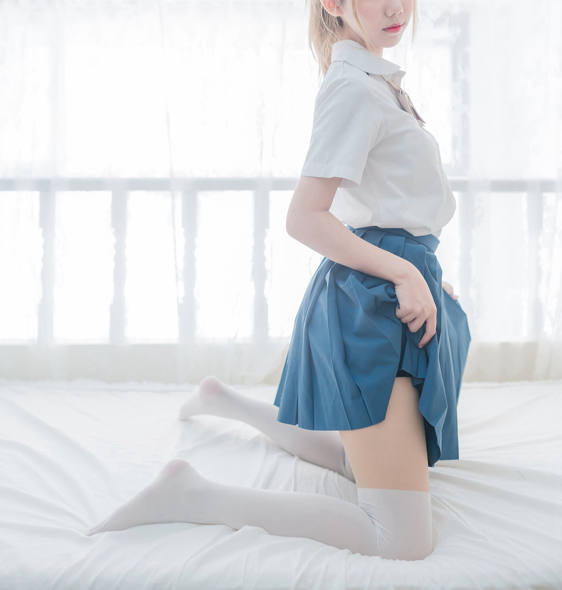 NO.075 午后阳光下的白丝学妹-图23