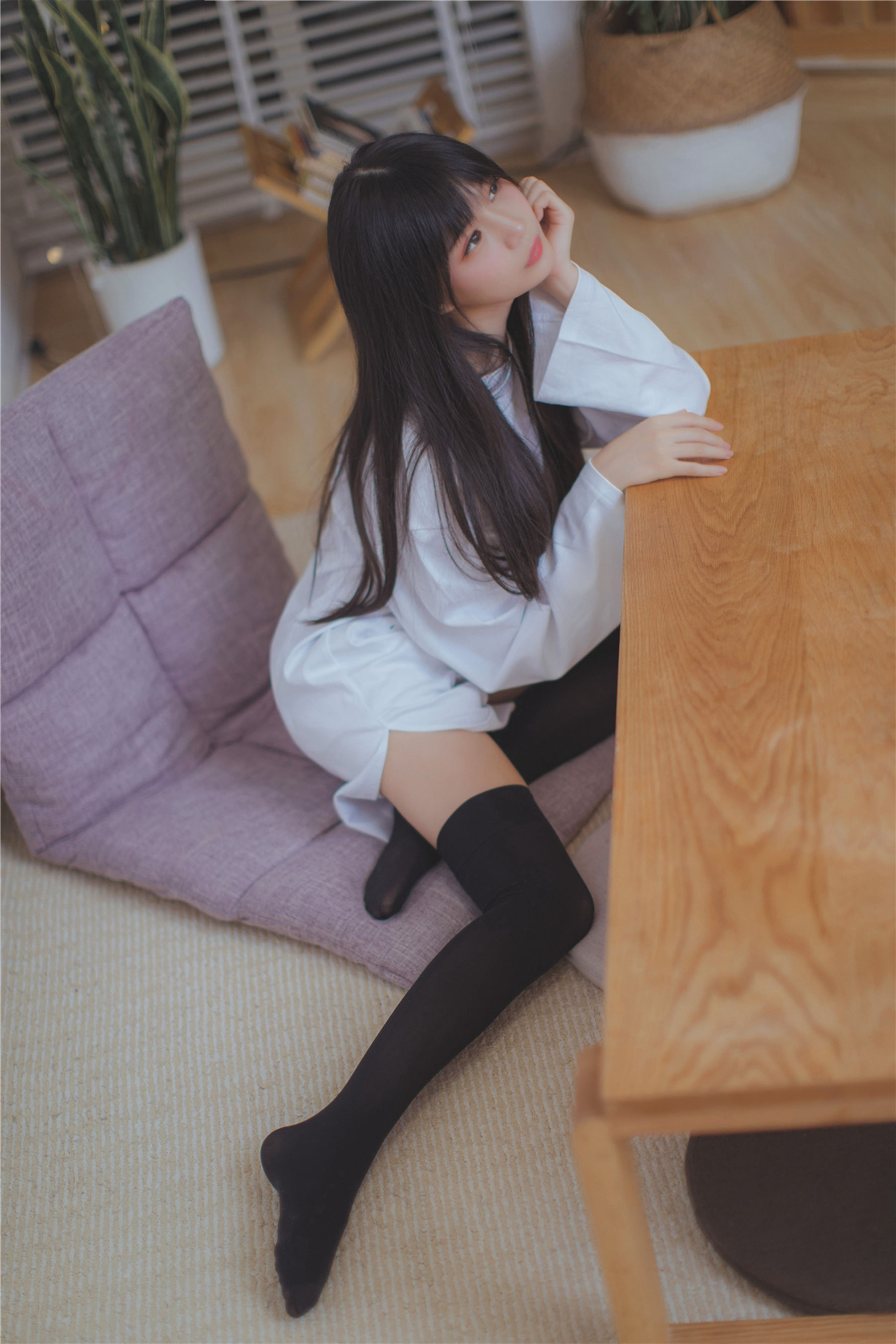 NO.079 长发的黑丝学妹-图15