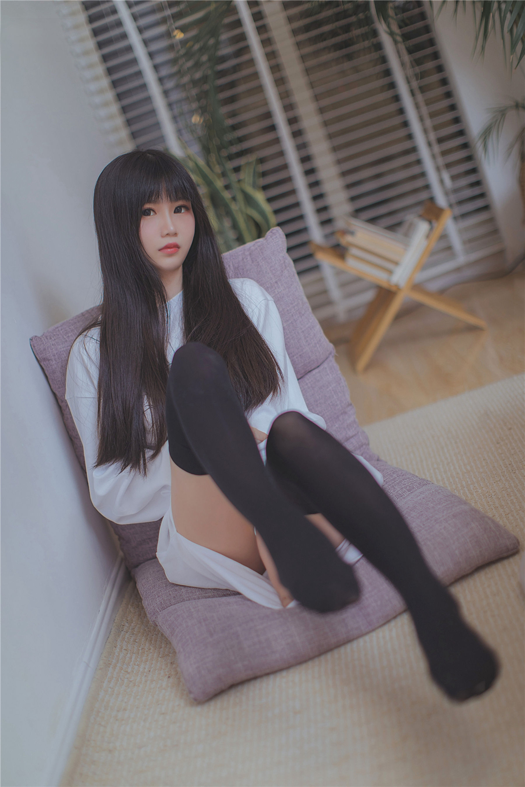 NO.079 长发的黑丝学妹-图7