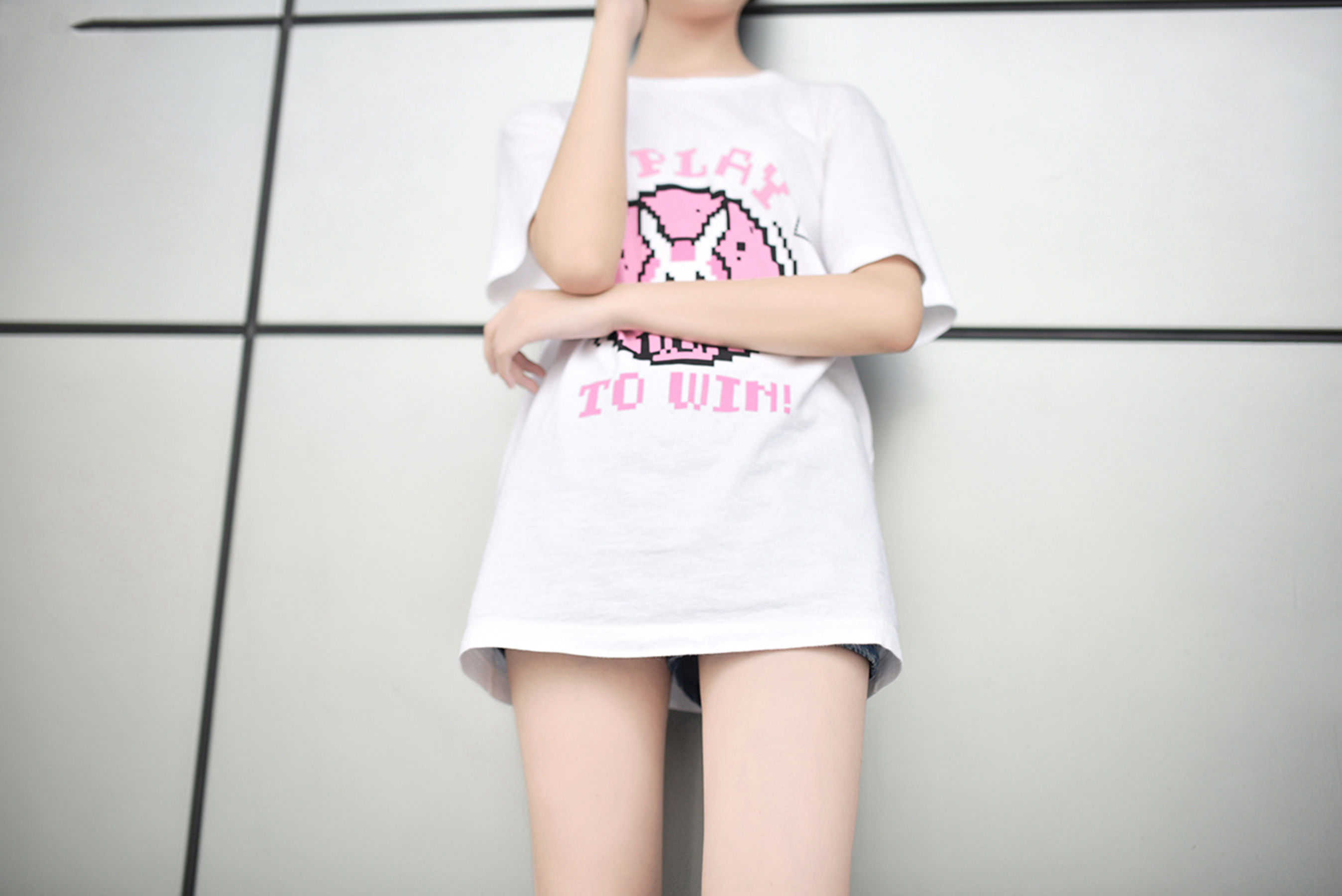 NO.100 眼镜妹妹超短牛仔美腿-图9