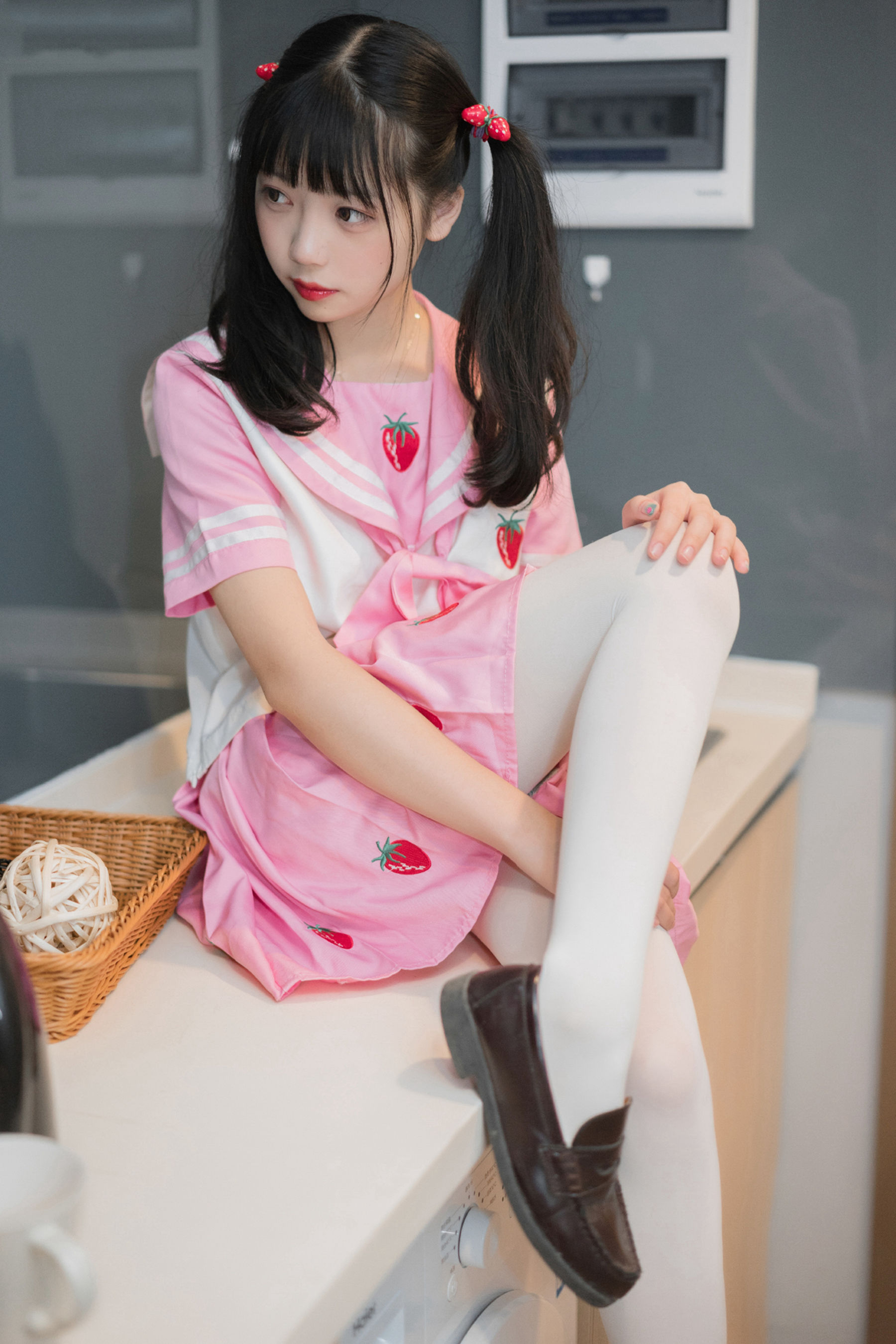 NO.107 粉红樱桃学妹白丝-图29