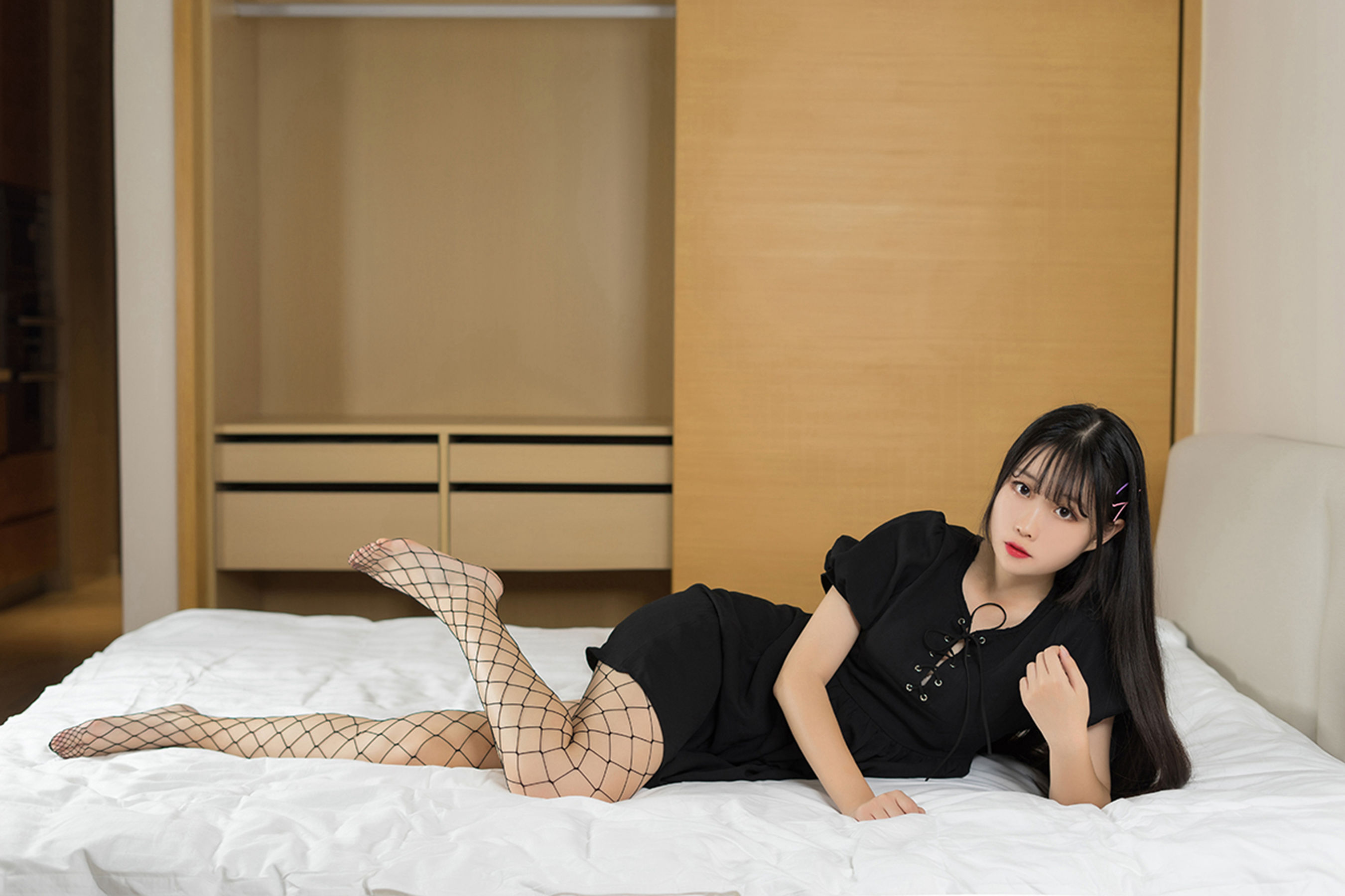 NO.116 黑网袜少女-图36
